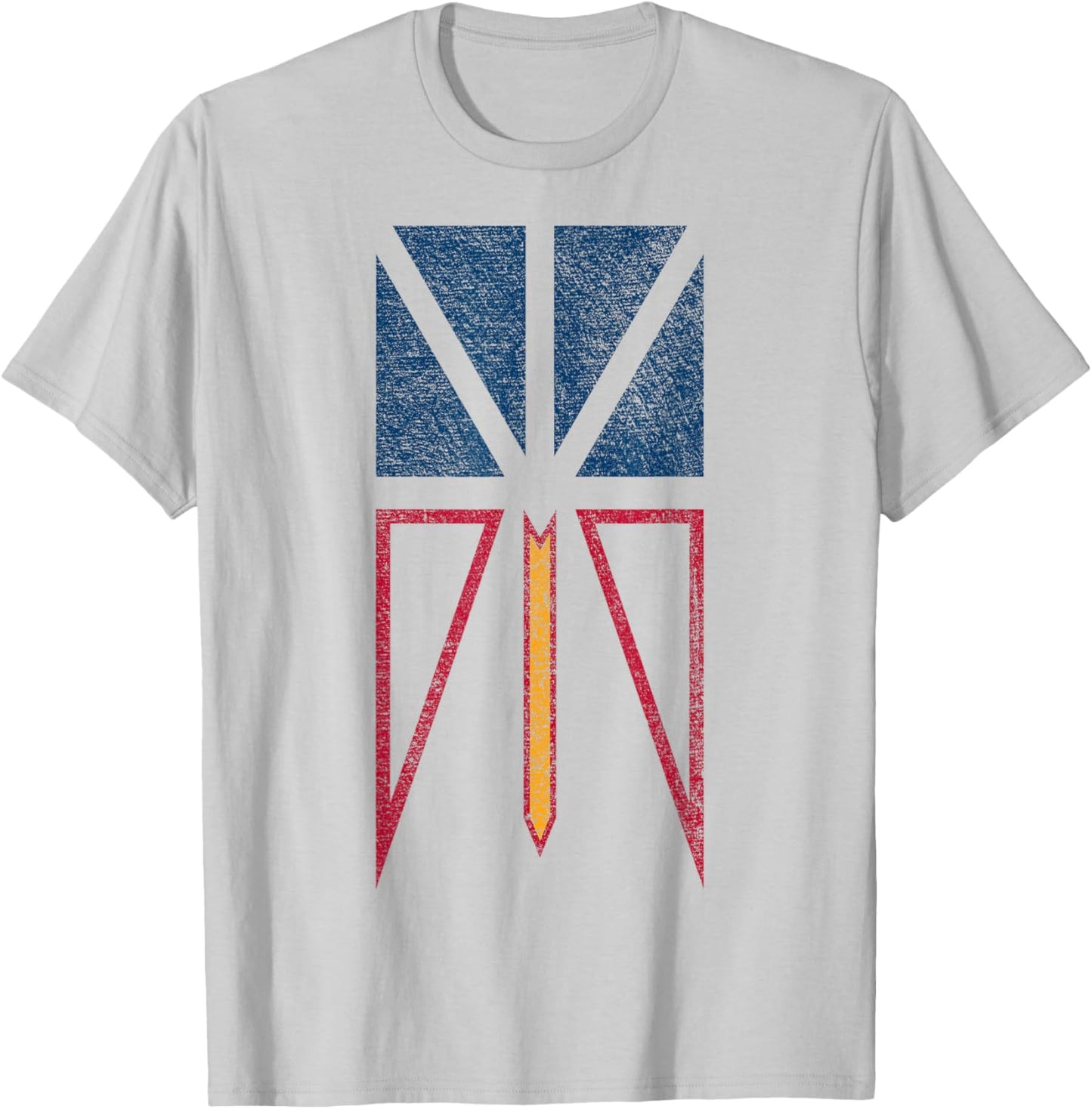 Newfoundland Labrador Flag Province Canada T-Shirt - T-Shirt | Ash