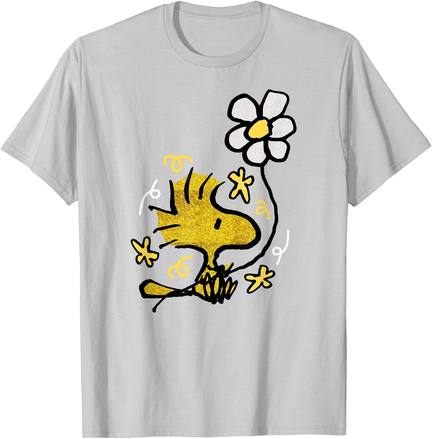 Peanuts - Woodstock Flower T-Shirt - T-Shirt | Ash