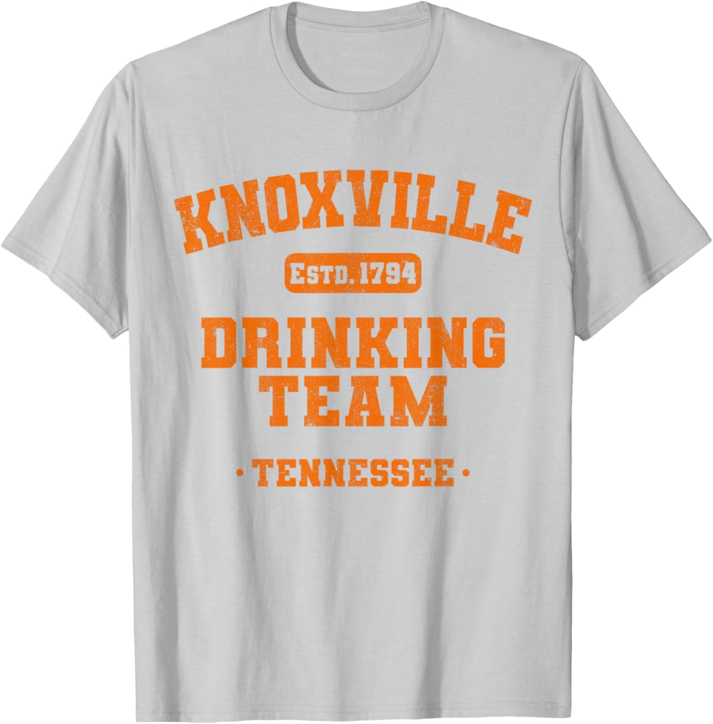 Knoxville Drinking Team Tennessee Funny Tailgating College T-Shirt - T-Shirt | Ash