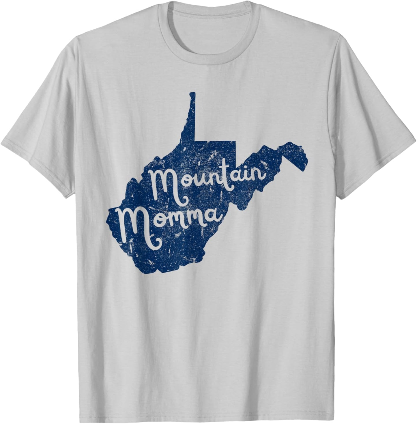 West Virginia Map Mountain Momma WV 304 Home Vintage T-Shirt - T-Shirt | Ash
