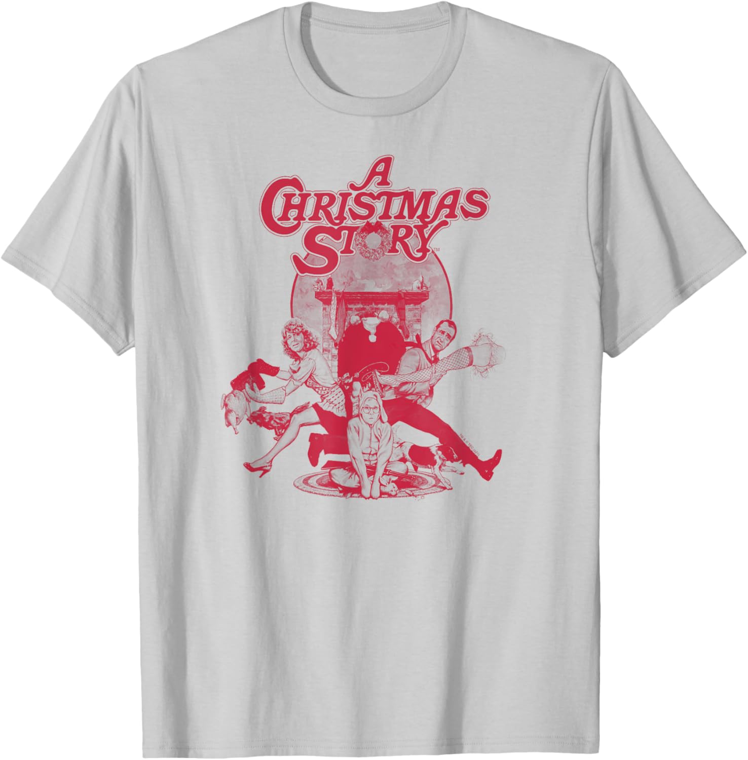 A Christmas Story Red Vintage Poster Funny Holiday T-Shirt - T-Shirt | Ash