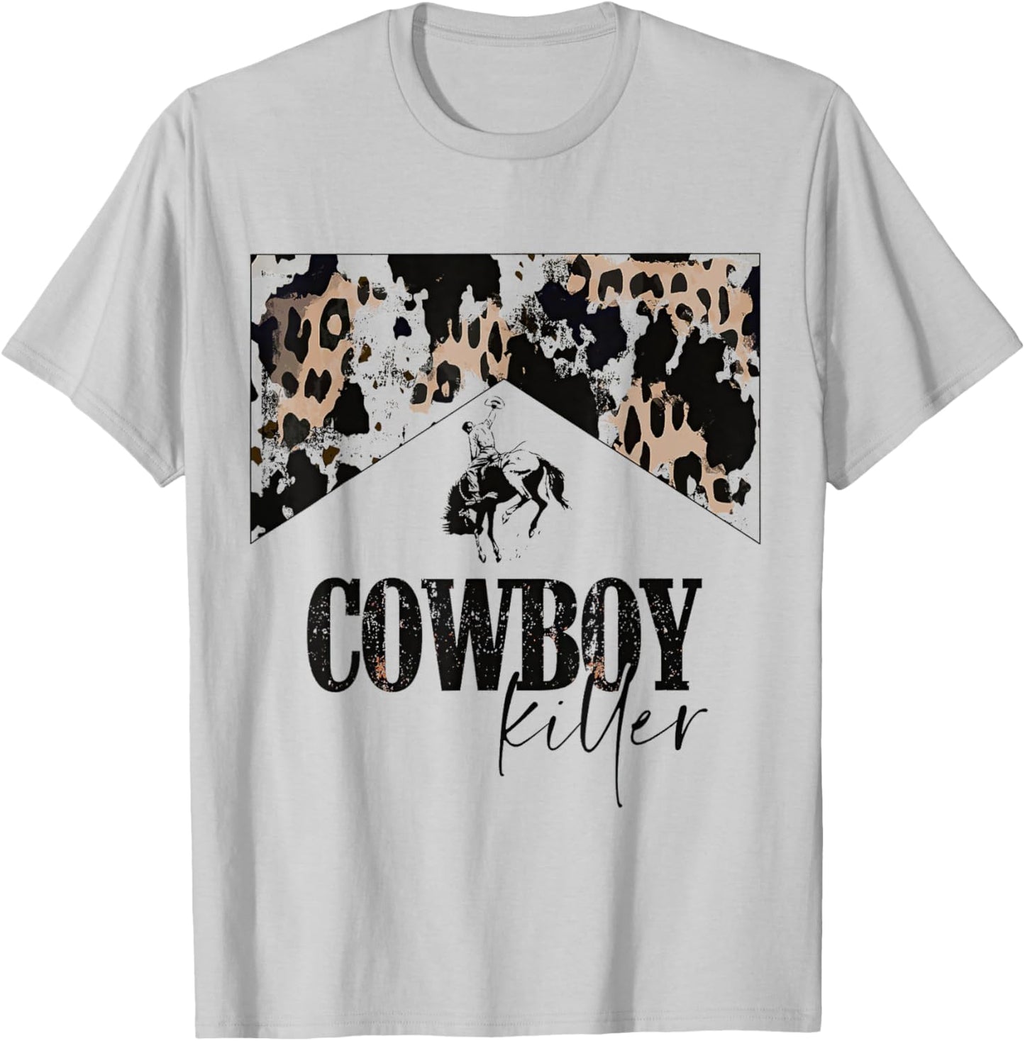 Cowboy Killer Western leopard country cowgirl vintage woman T-Shirt - T-Shirt | Ash