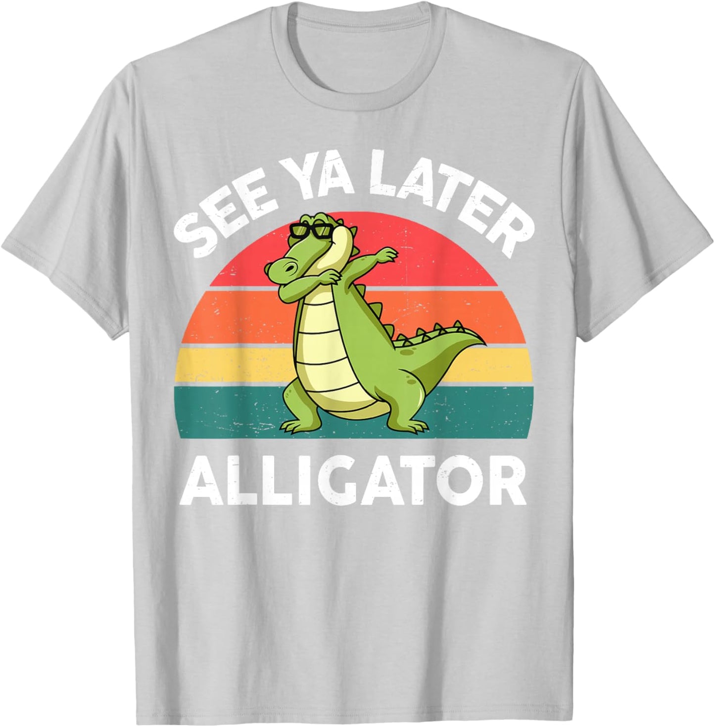 Kids See Ya Later Alligator-Shirt Toddler Boy Funny Animal T-Shirt - T-Shirt | Ash