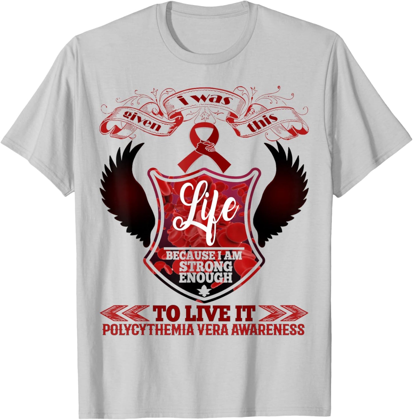 polycythemia vera Awareness T-Shirt - T-Shirt | Ash