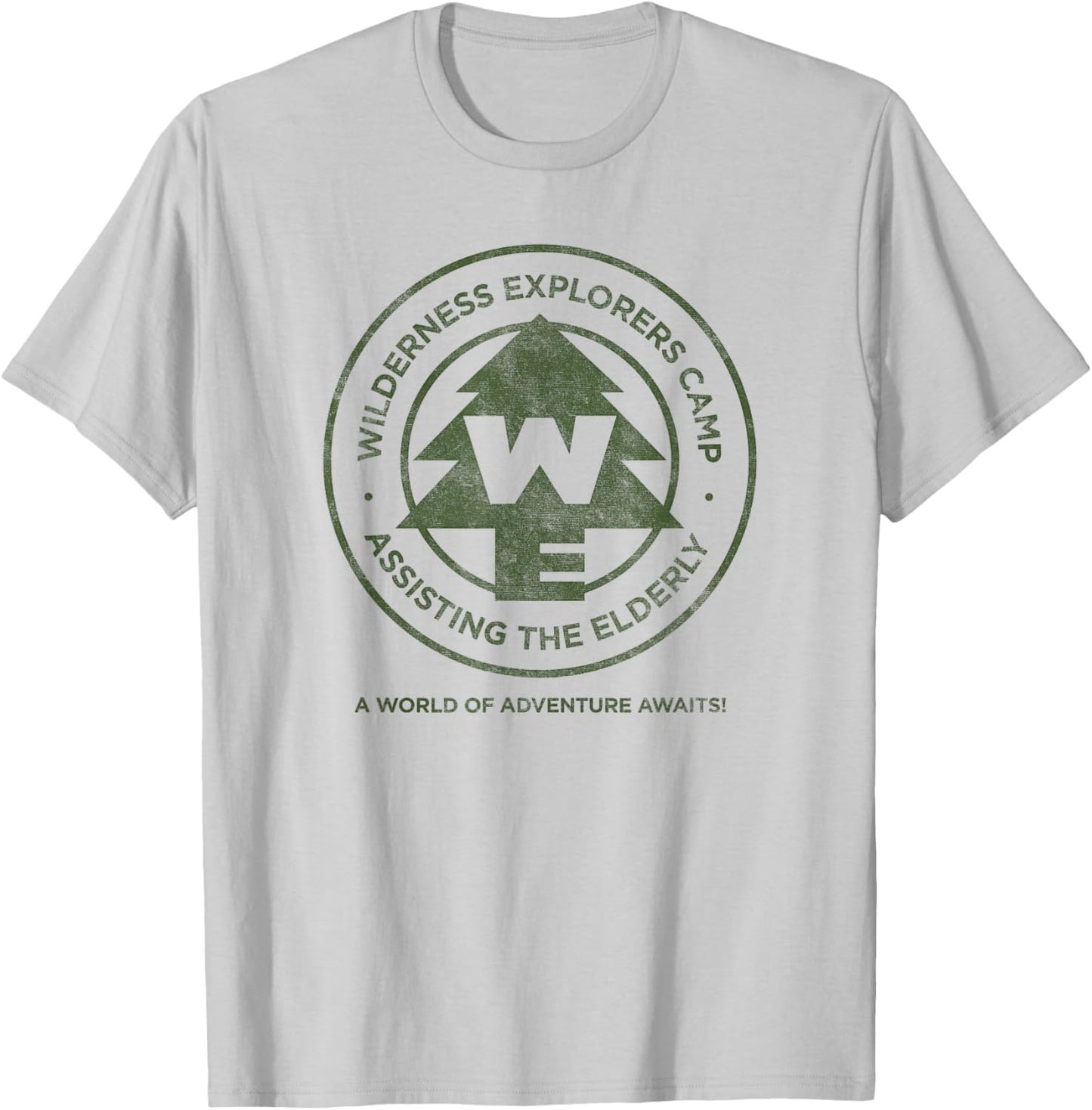 Disney Pixar Up Wilderness Explorers Camp Badge T-Shirt - T-Shirt | Ash