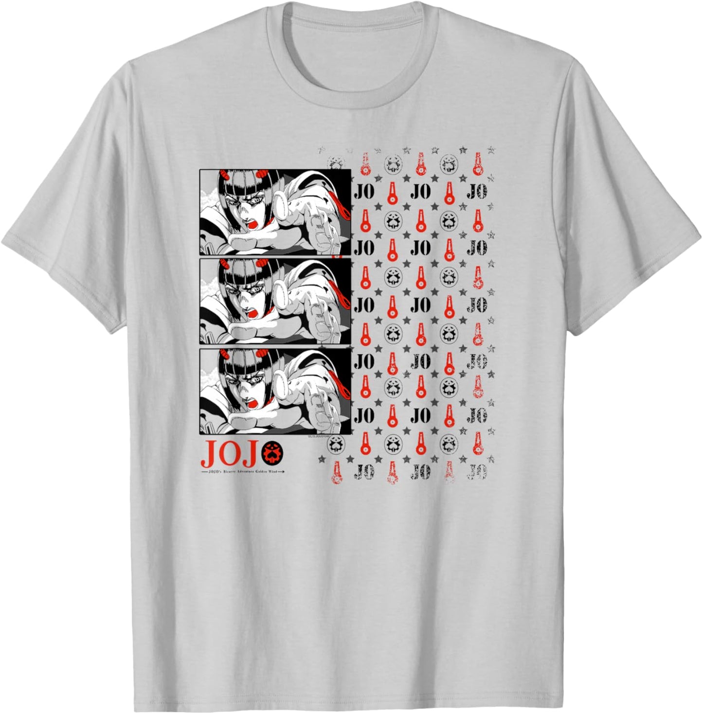 JoJo's Bizarre Adventure Pt 5 Bruno Bucciarati Zippers Anime T-Shirt - T-Shirt | Ash