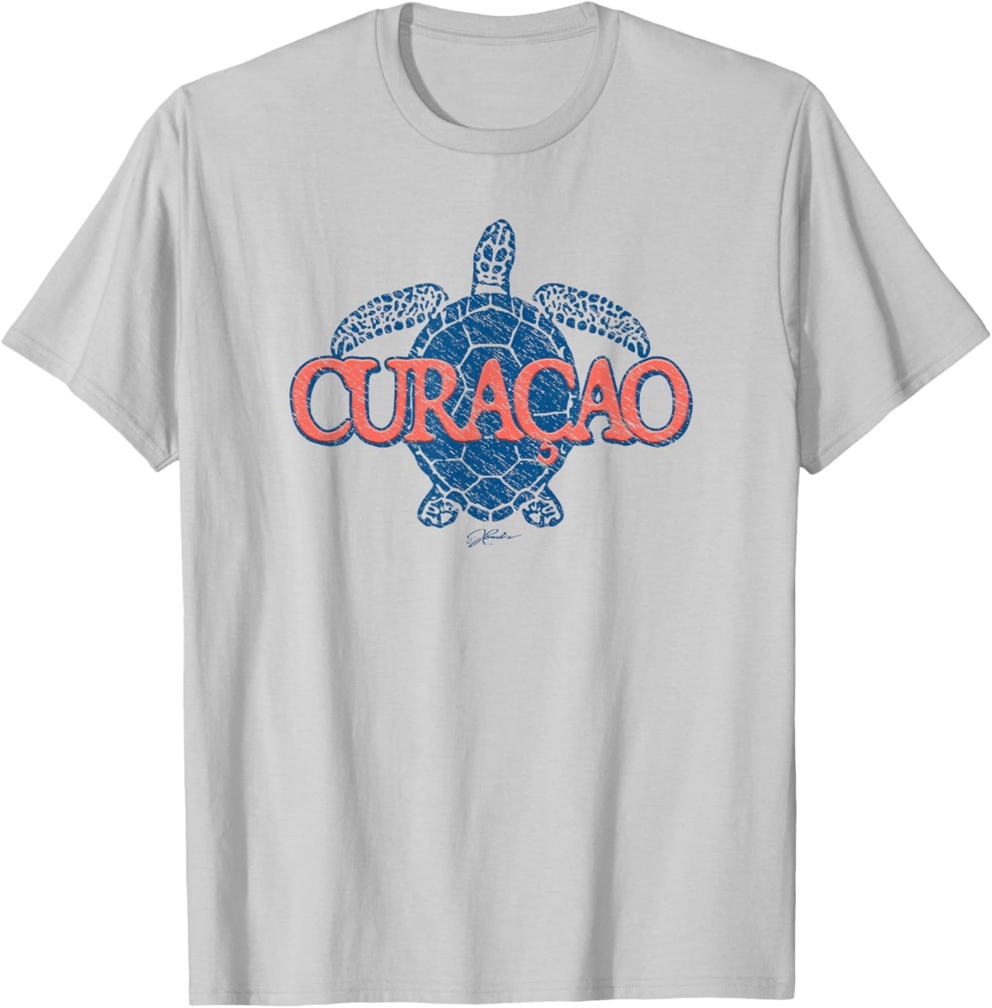 JCombs: Curacao, Sea Turtle T-Shirt - T-Shirt | Ash