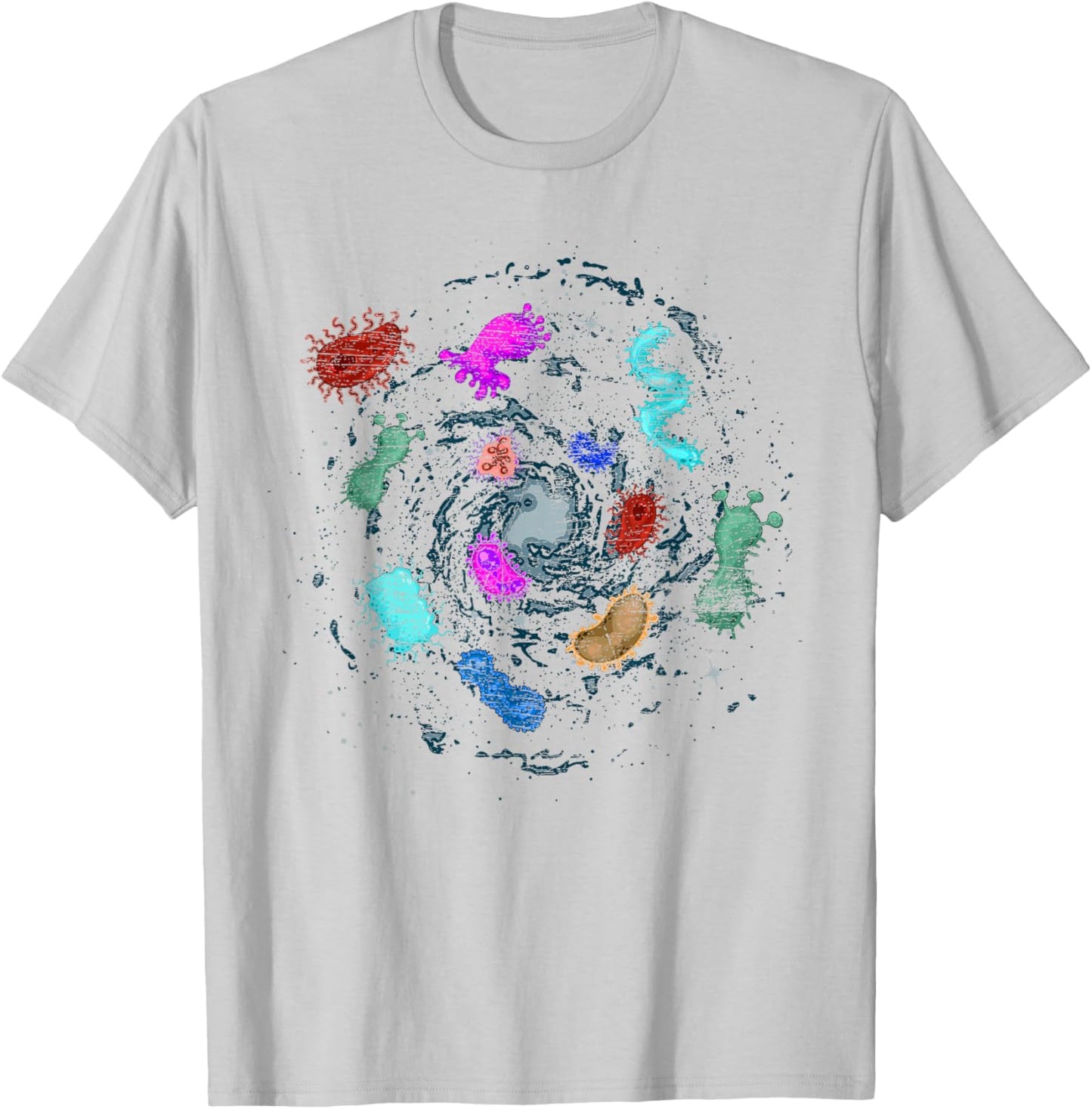 Biologist Science Microbiology Bacteria T-Shirt - T-Shirt | Ash
