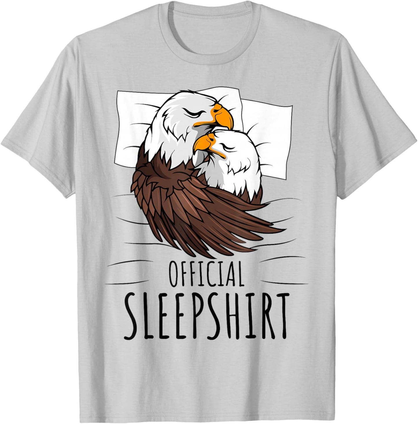 Bald Eagle Patriotic Official Sleepshirt T-Shirt - T-Shirt | Ash
