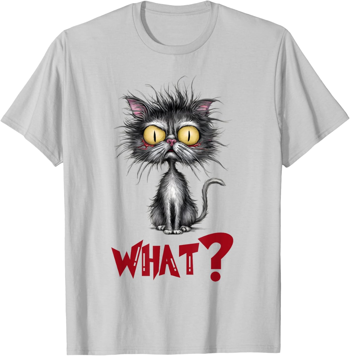 Cat What? Funny Cat Meme Women T-Shirt - T-Shirt | Ash