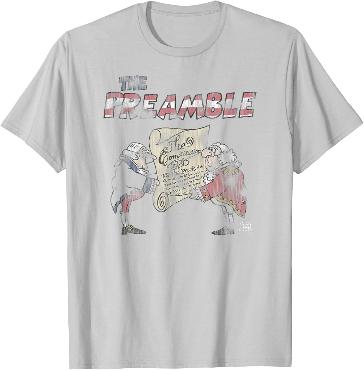 Schoolhouse Rock The Preamble We The People T-Shirt - T-Shirt | Ash
