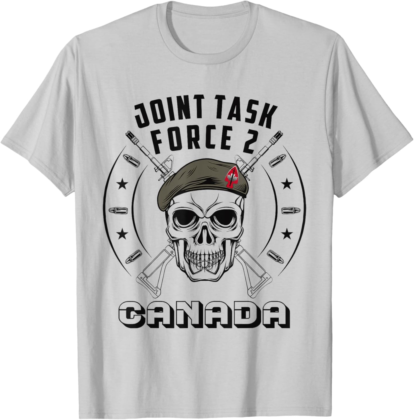 Canadian JTF2 Army Canadian Special Force T-Shirt - T-Shirt | Ash