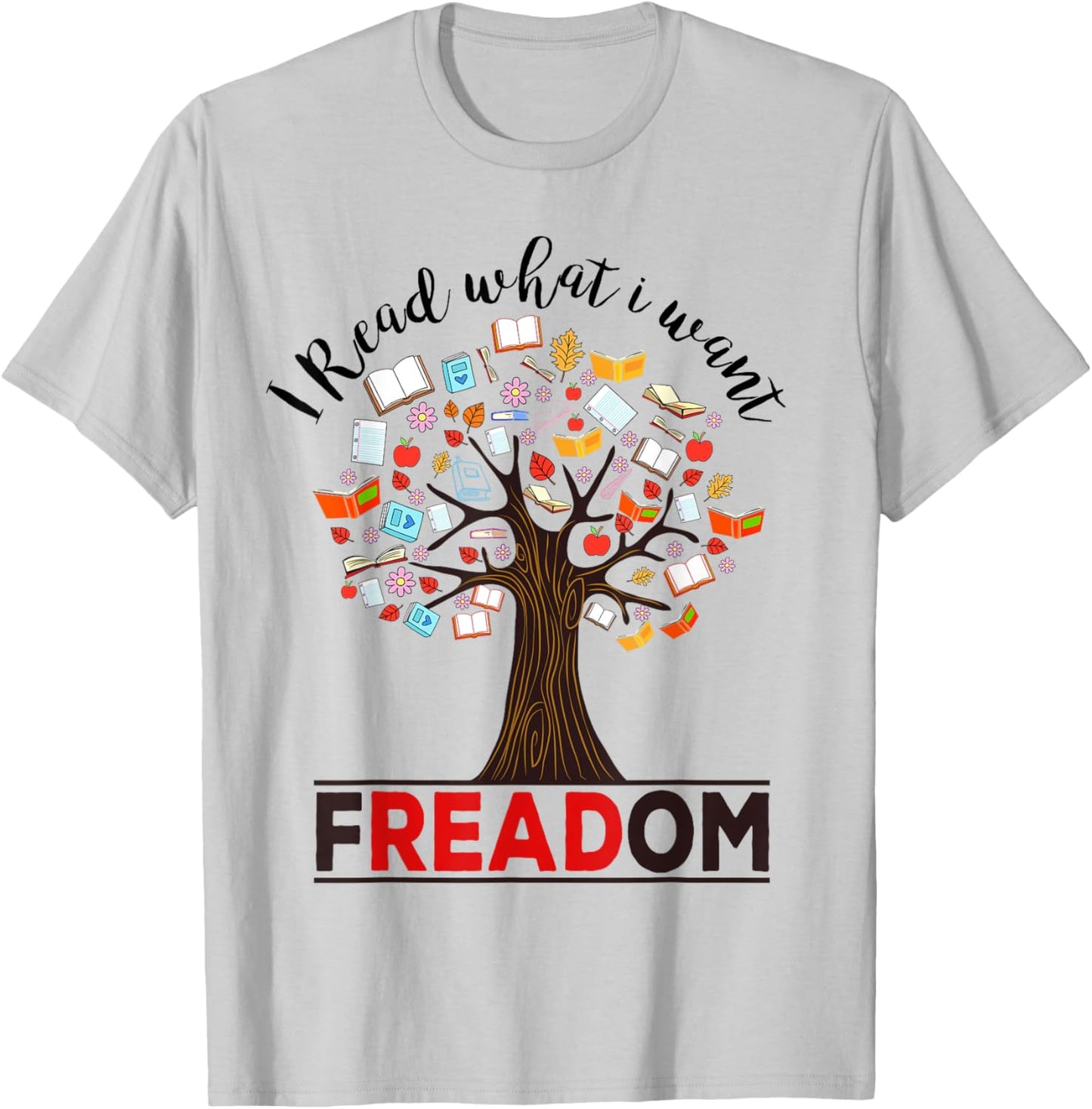 I Read What i Want - Banned Books Week Librarian Small T-Shirt - T-Shirt | Ash