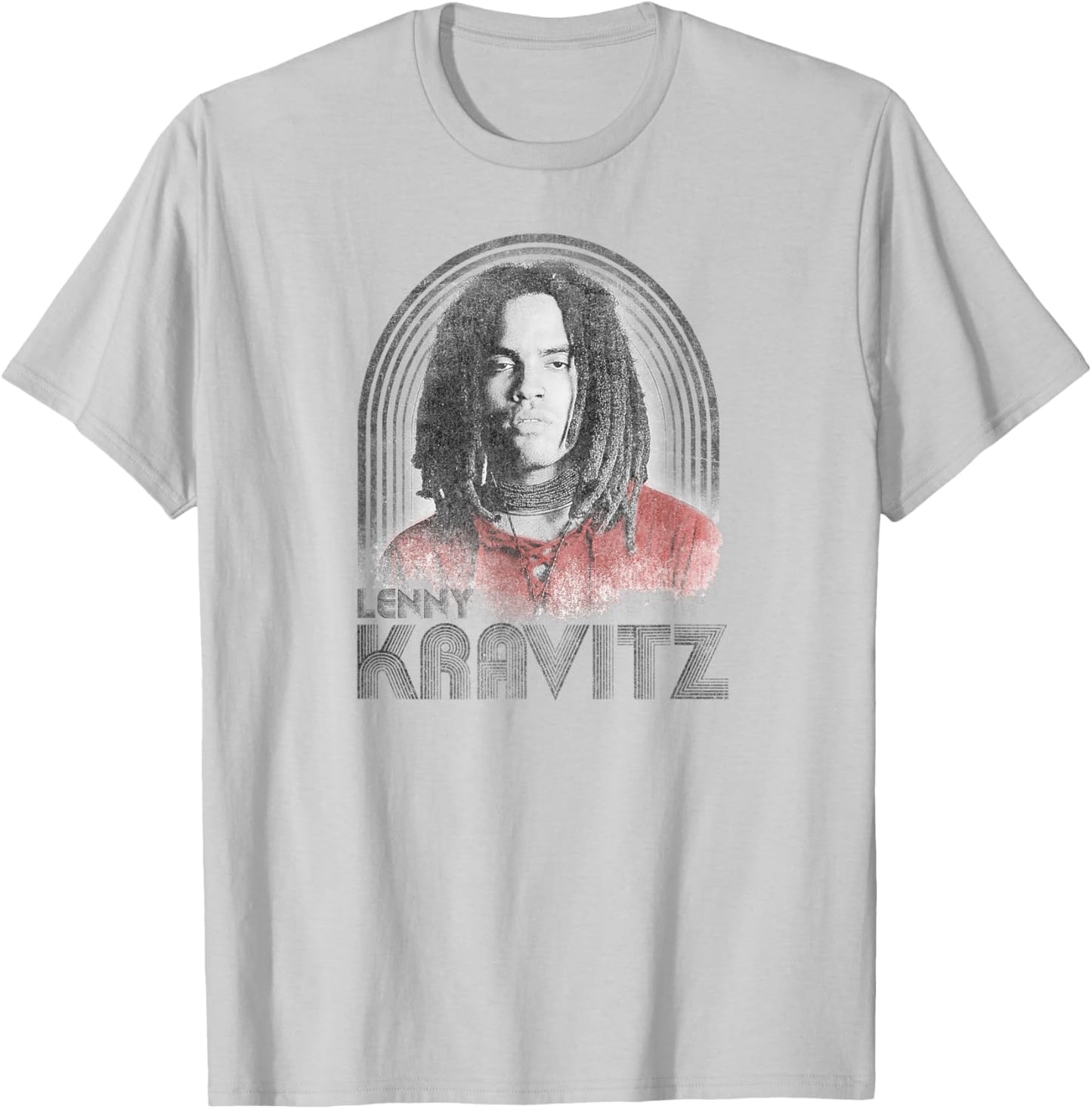 Lenny Kravitz – Retro Lines Logo T-Shirt - T-Shirt | Ash