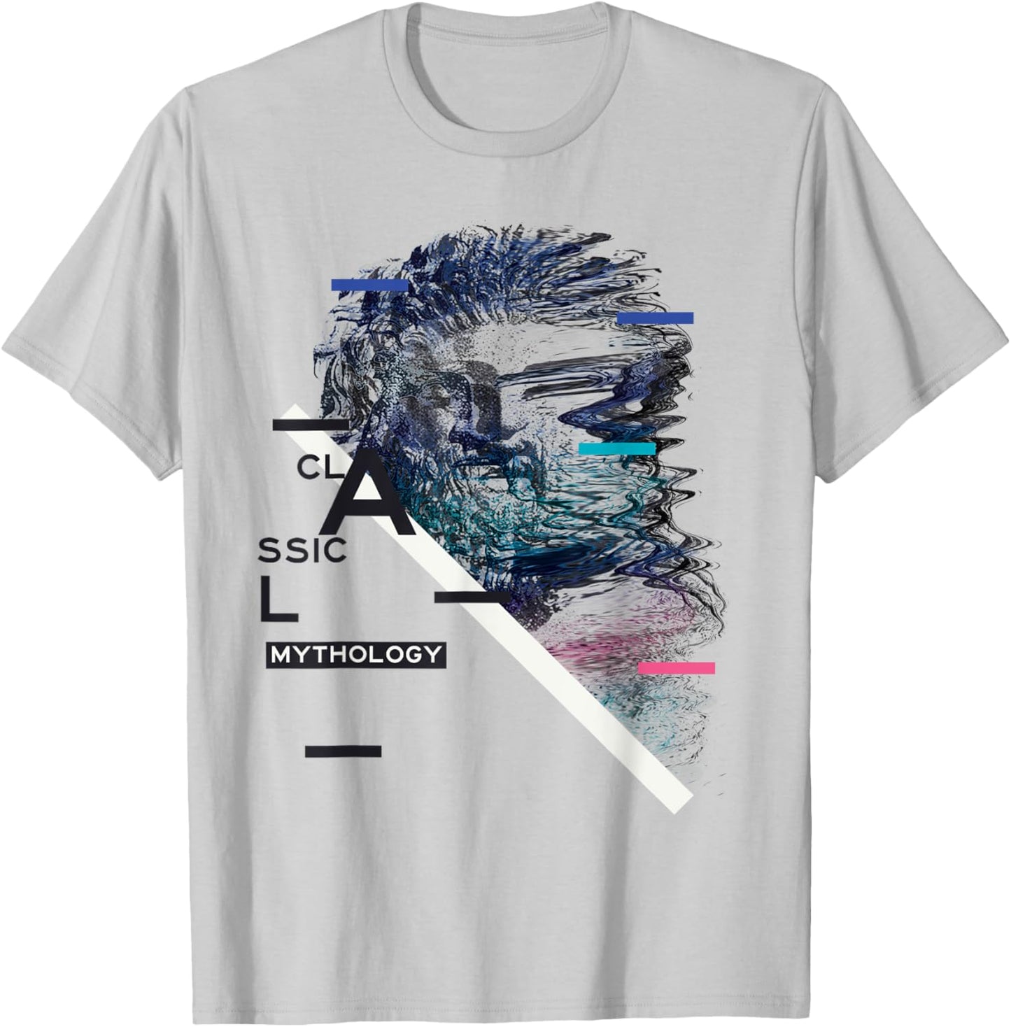 Vaporwave Aesthetic Retro 80s 90s Statue Japanese Glitch Art T-Shirt - T-Shirt | Ash