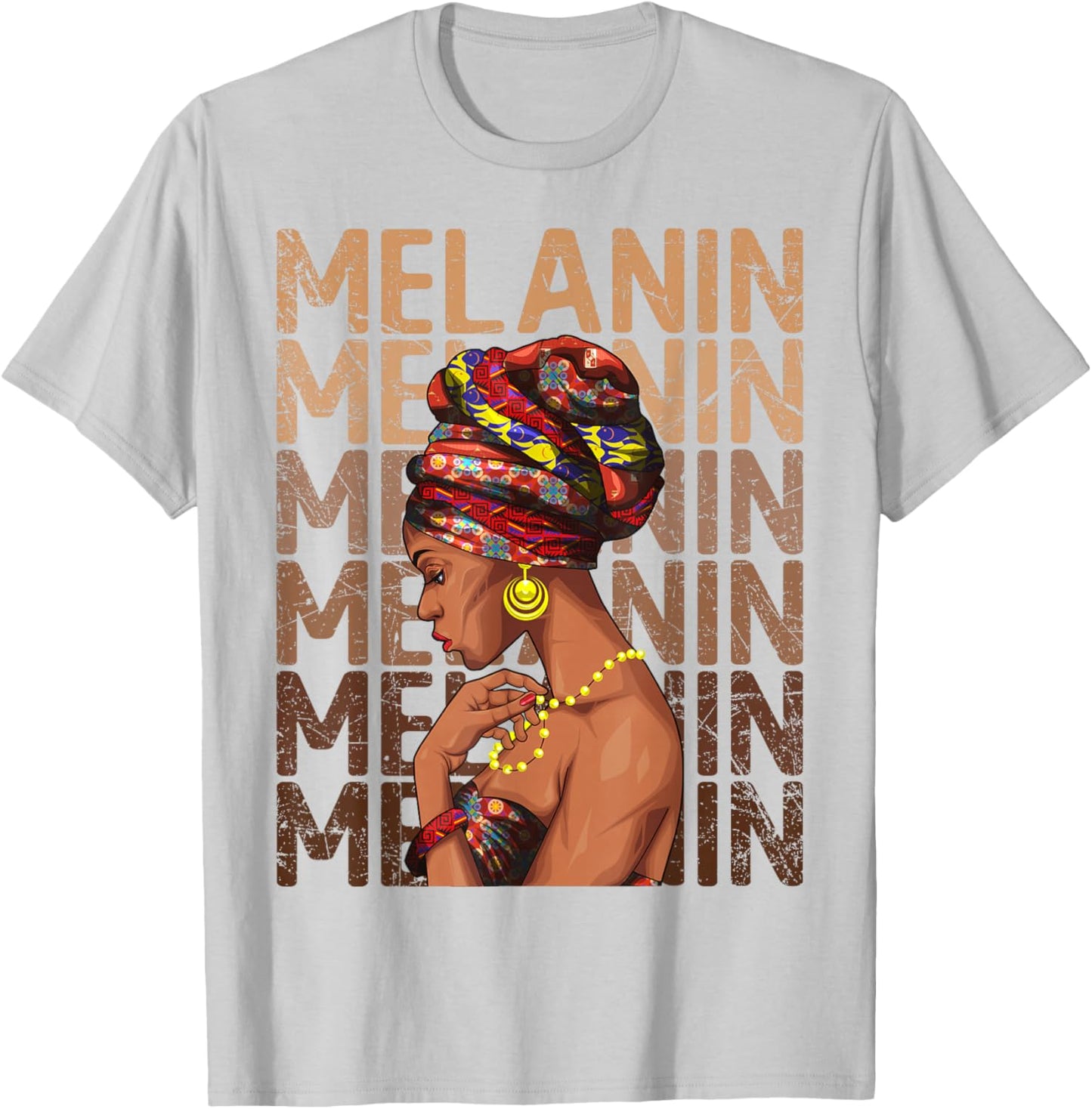 Black Strong Women Afro Love Melanin African American T-Shirt - T-Shirt | Ash