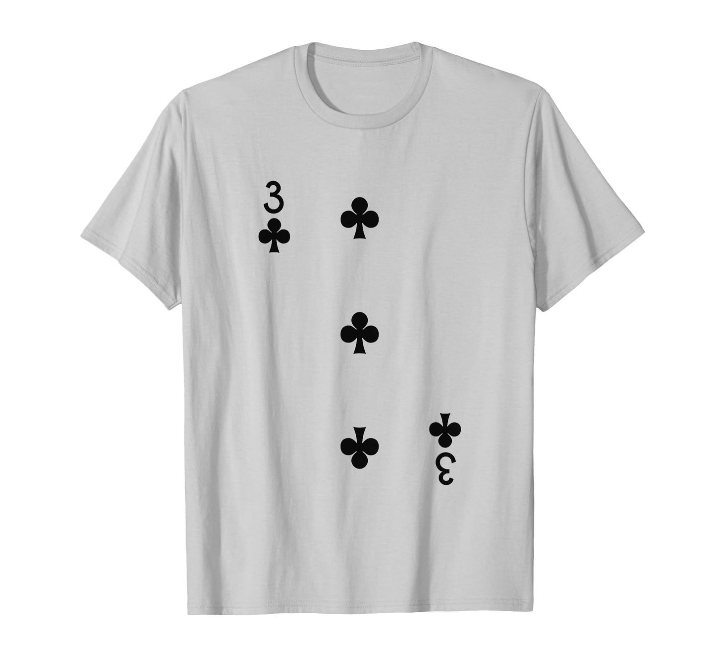 Three Of Clubs Deck Of Cards Group Costume Halloween Casino T-Shirt