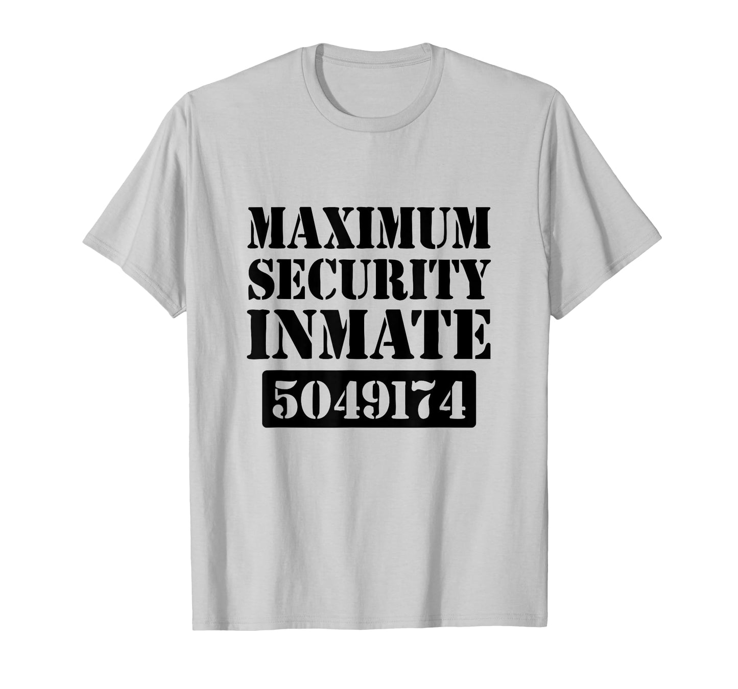 Prisoner Costume Orange Prison Uniform Halloween Jail Inmate T-Shirt
