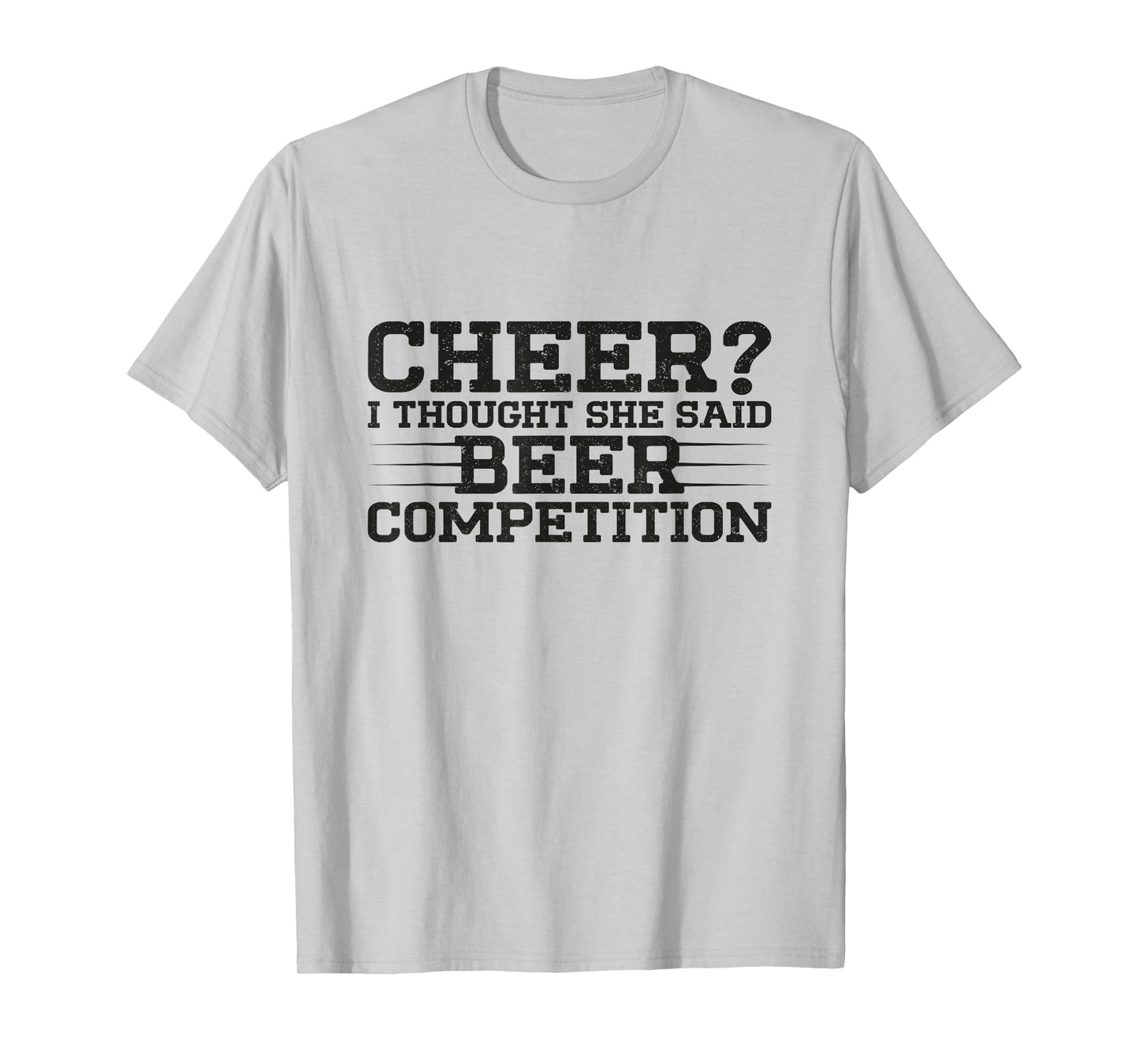 Funny Cheer Dad Art For Beer Lover Cheerleader Father Saying T-Shirt