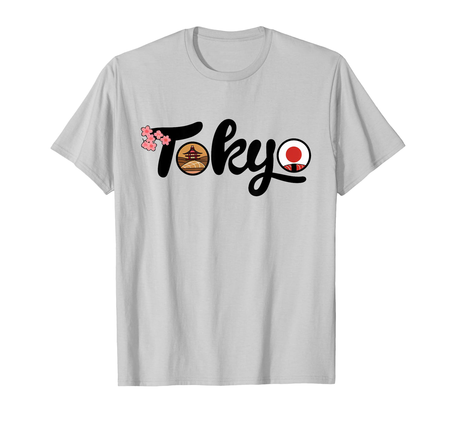 Tokyo Japan Sushi Cherry Blossom Temple Japanese Sakura T-Shirt