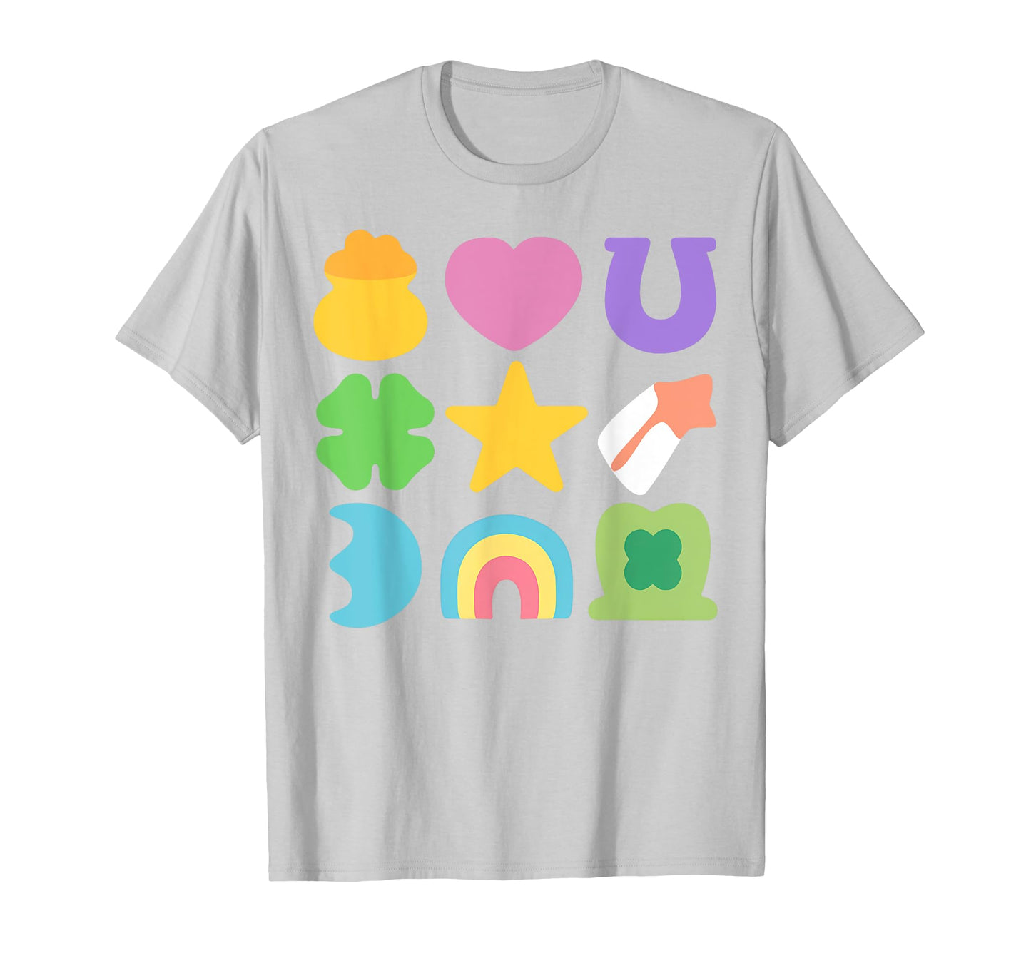 Groovy Lucky Charm Saint Patrick's Day Shamrock T-Shirt