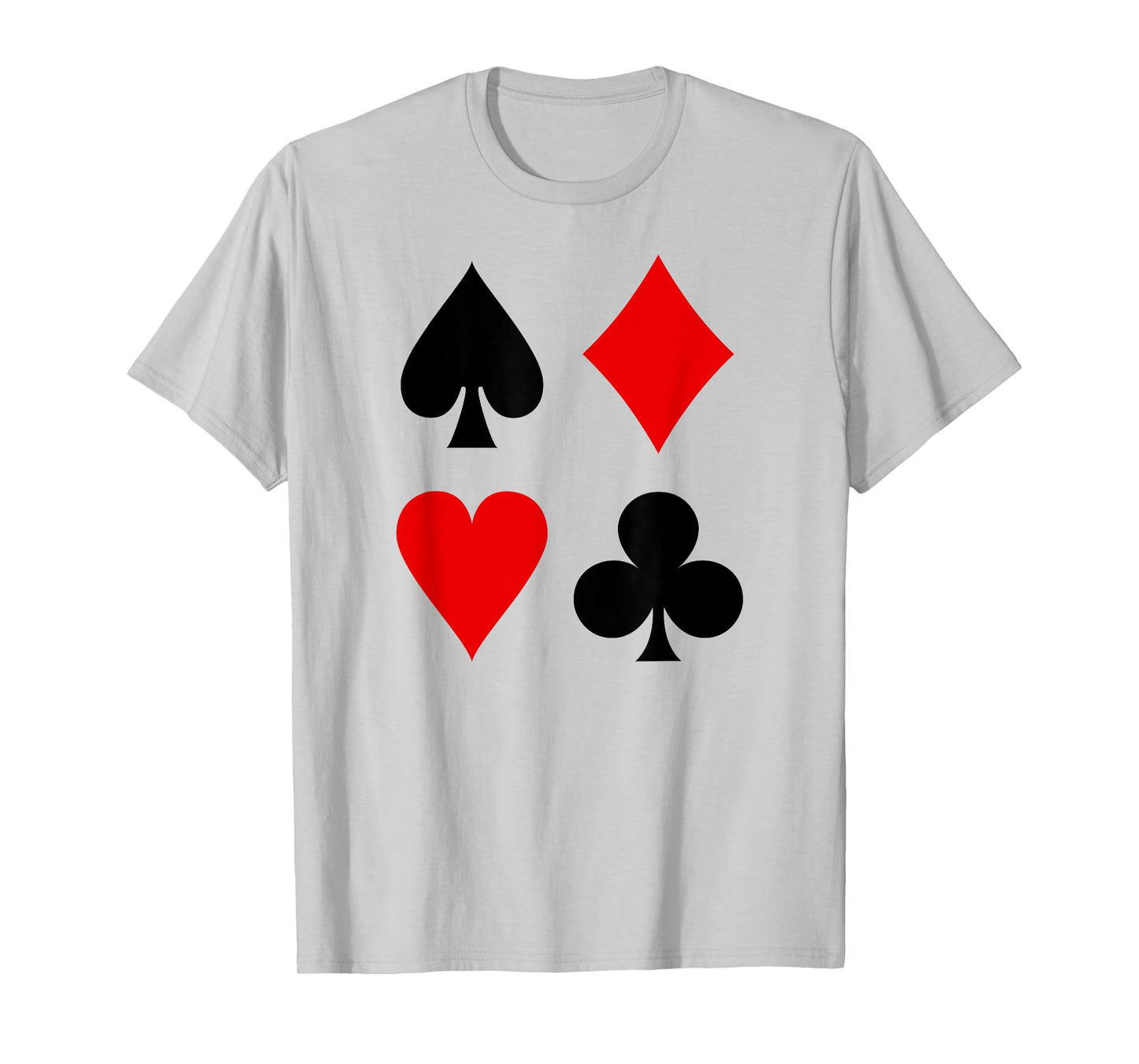 CLUBS HEARTS SPADES DIAMONDS PLAYING CARD SUITS POKER T-Shirt