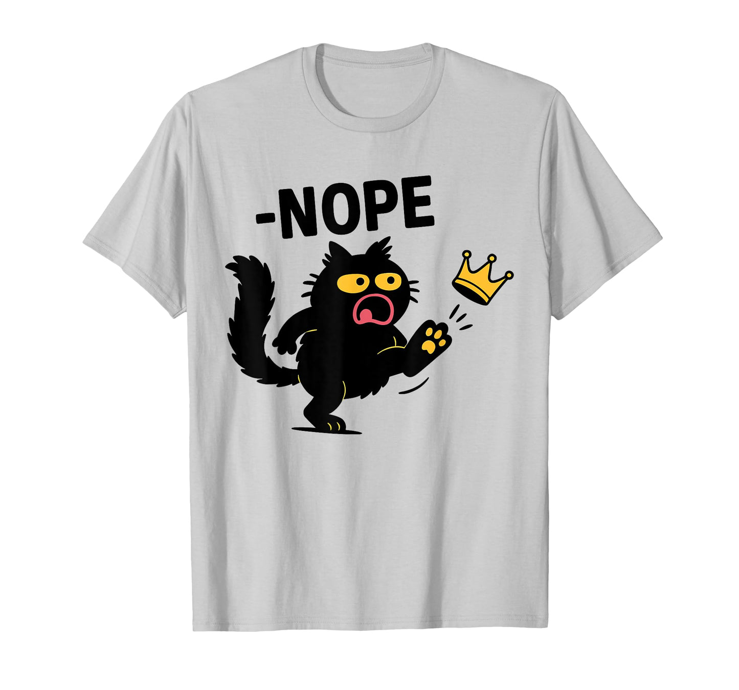 No Kings in America Black Cat T-Shirt for Men Women Kids