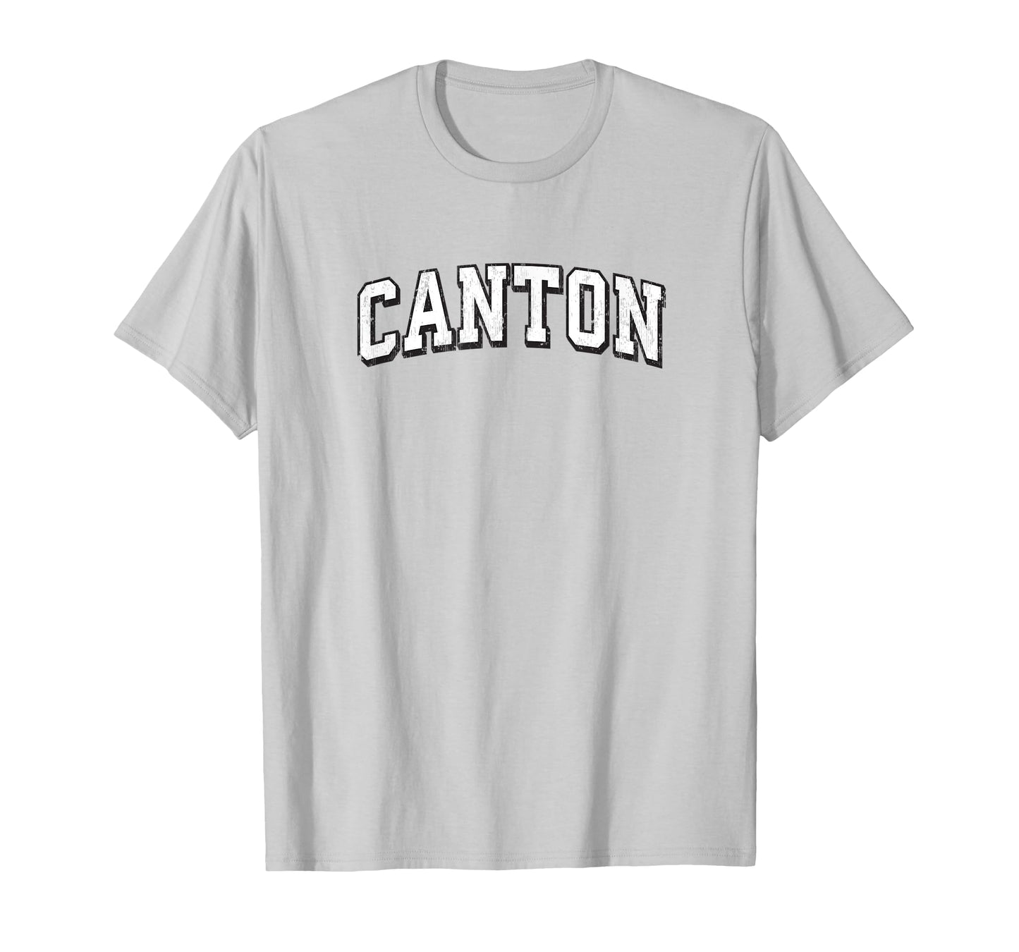 Canton Connecticut Vintage Athletic Sports B&W Print T-Shirt