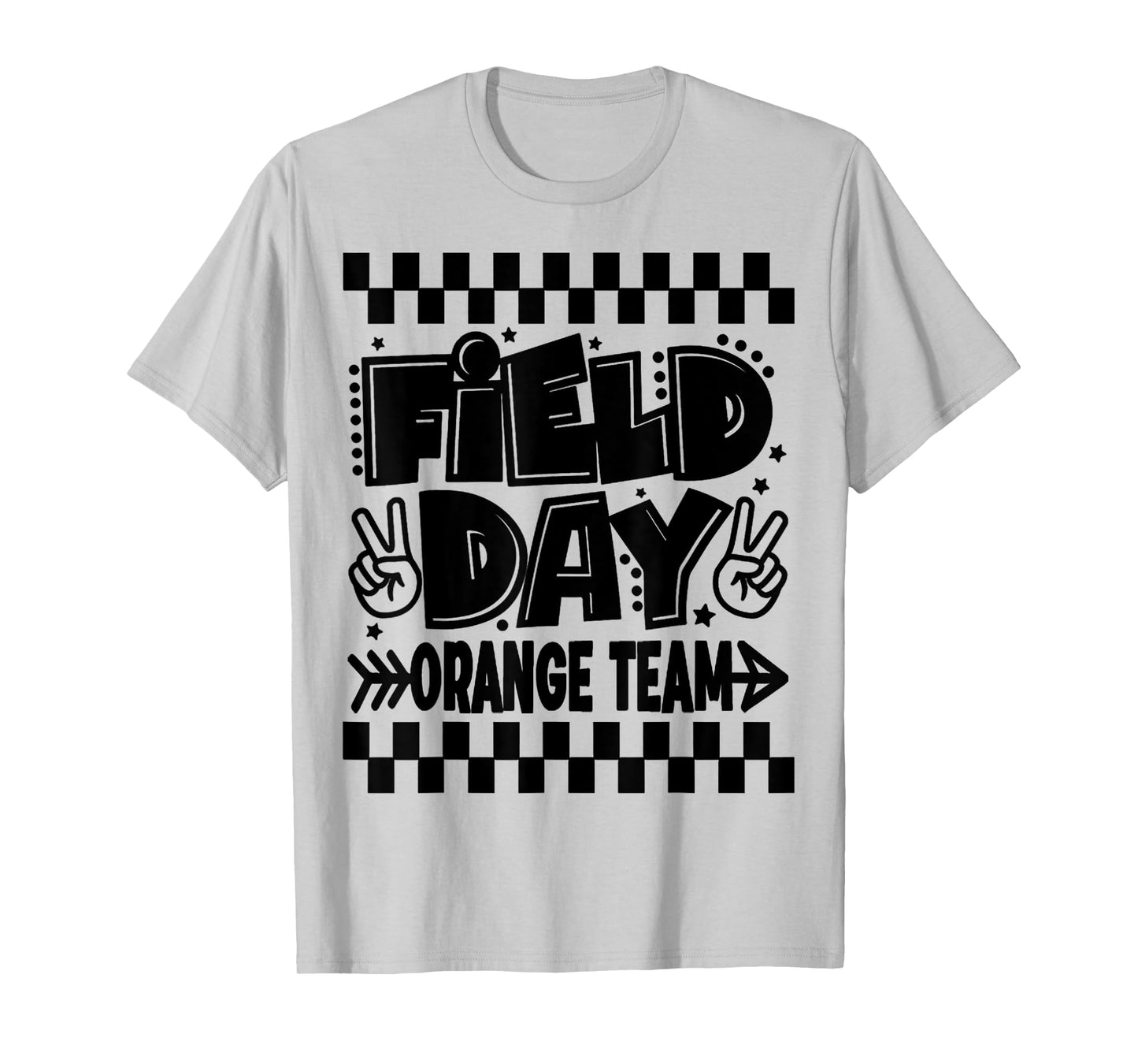 Field Day 2025 Orange Team Color Game Competition Kids Fun T-Shirt