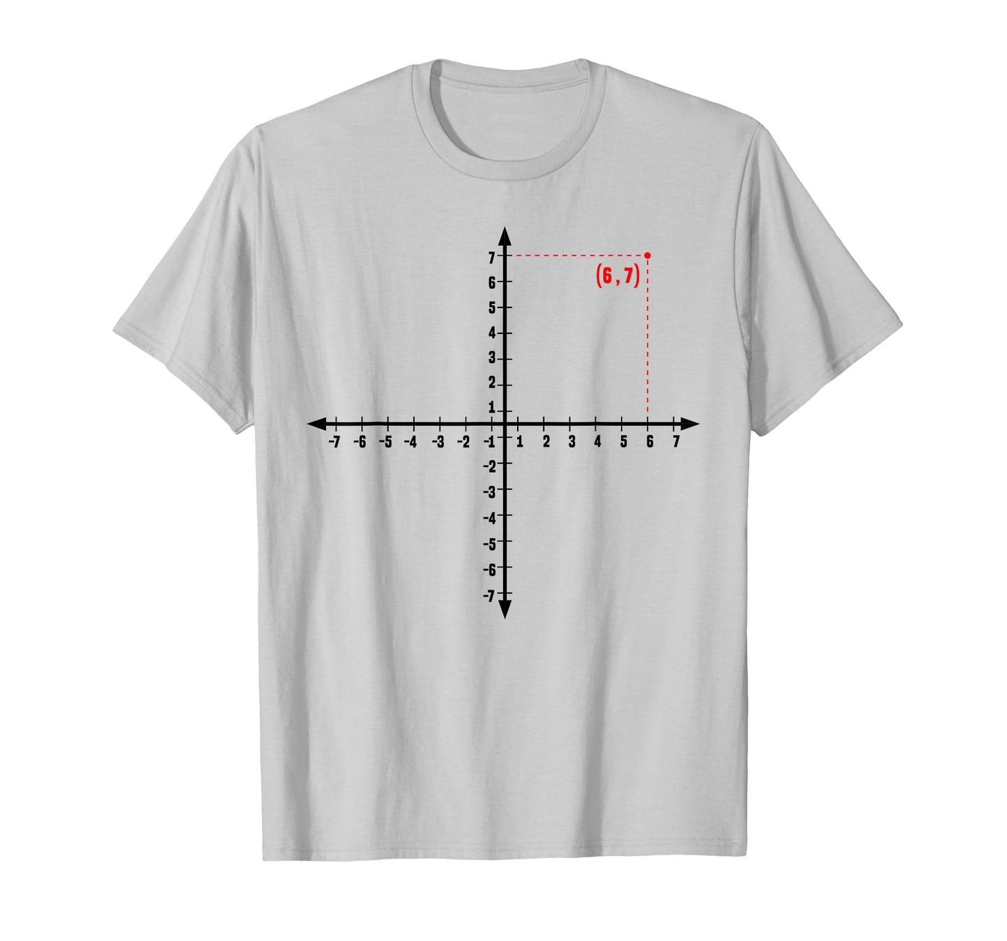 Coordinate (6,7) Funny Math Teacher 67 Math Lover for Boys T-Shirt