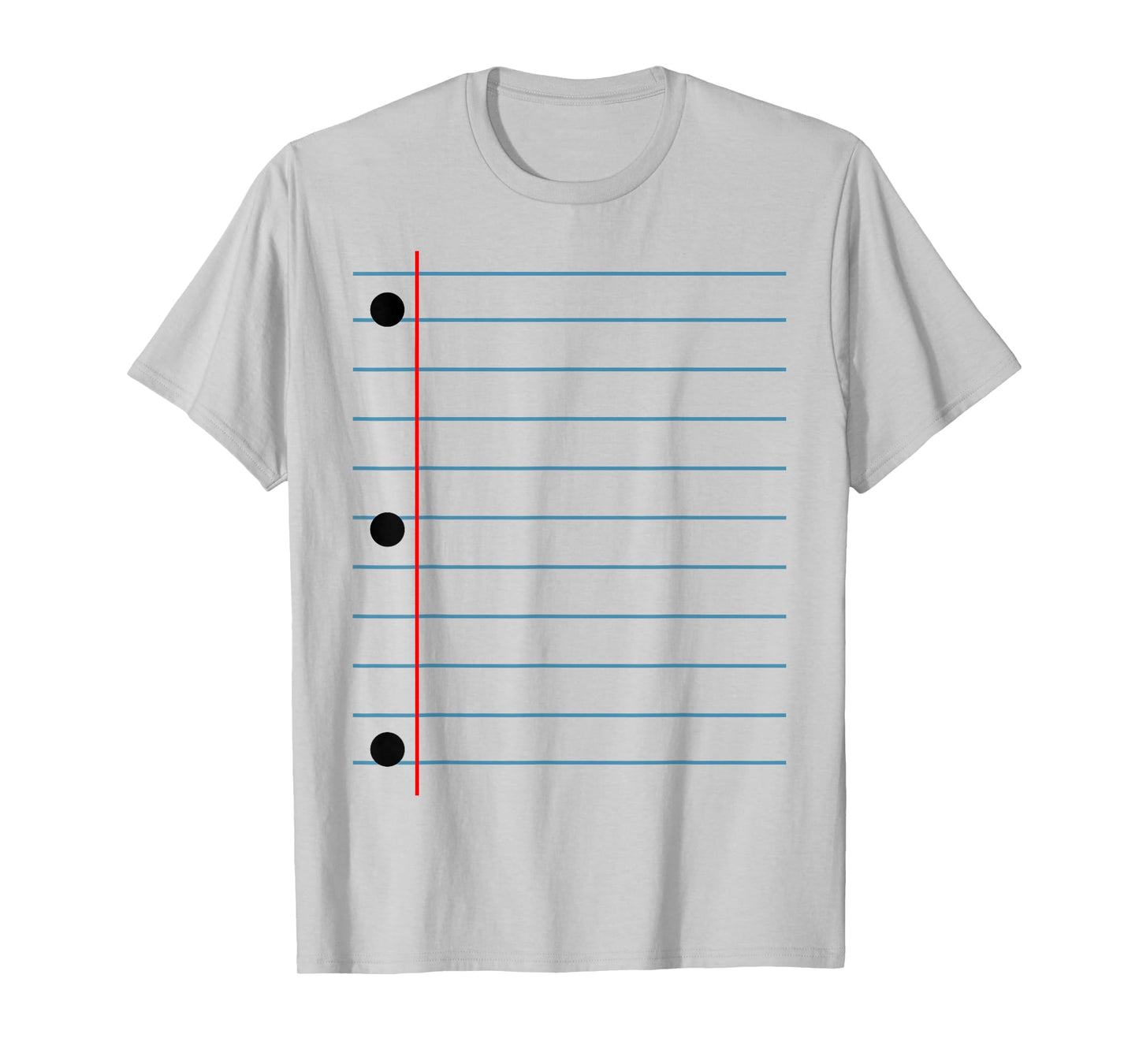 Lined Notebook Paper Group Halloween Costume T-Shirt