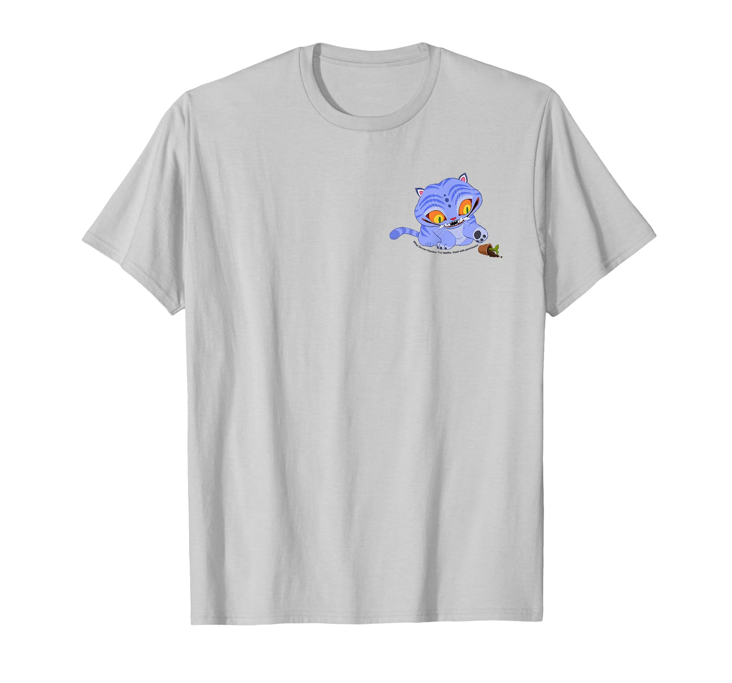 Kpop Demon Hunters Halloween Derpy & Plant Vase Pocket Logo T-Shirt