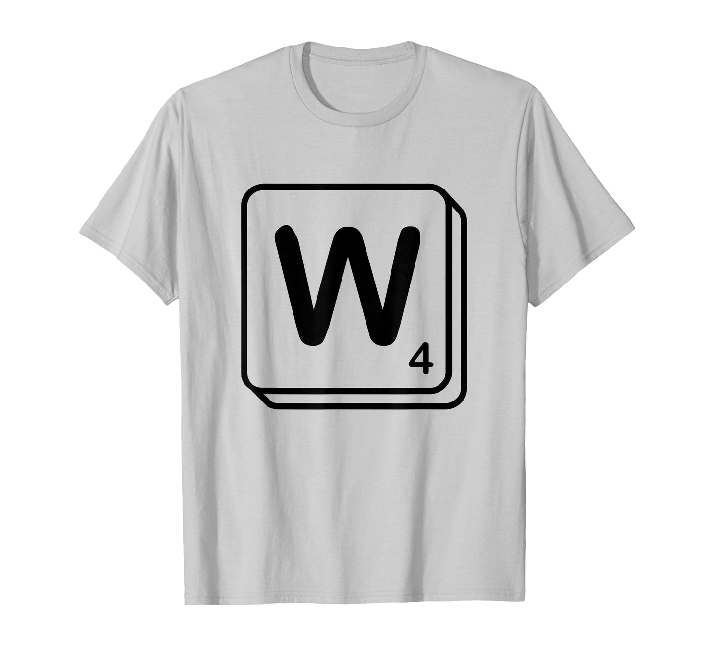 Letter W Word Game Tile T-Shirt