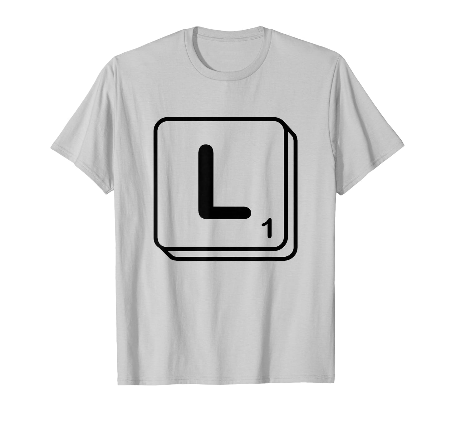 Letter L Word Game Tile T-Shirt