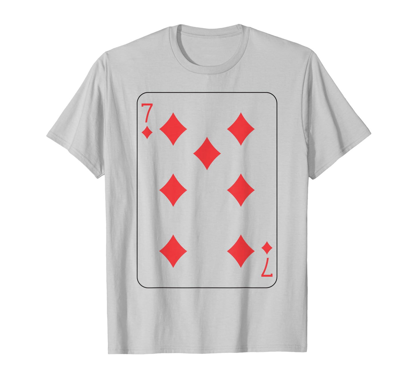 Seven of Diamonds | Deck of Cards Front and Back Costume T-Shirt
