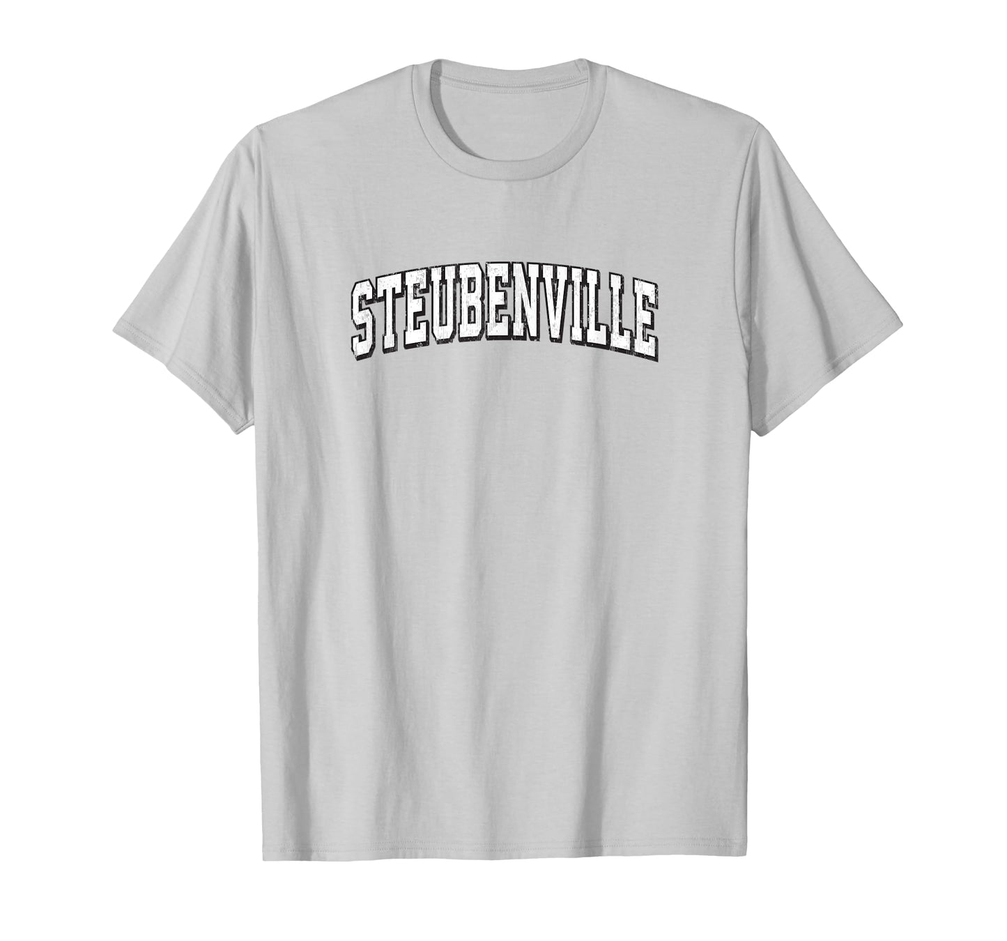 Steubenville Ohio Vintage Athletic Sports B&W Print T-Shirt