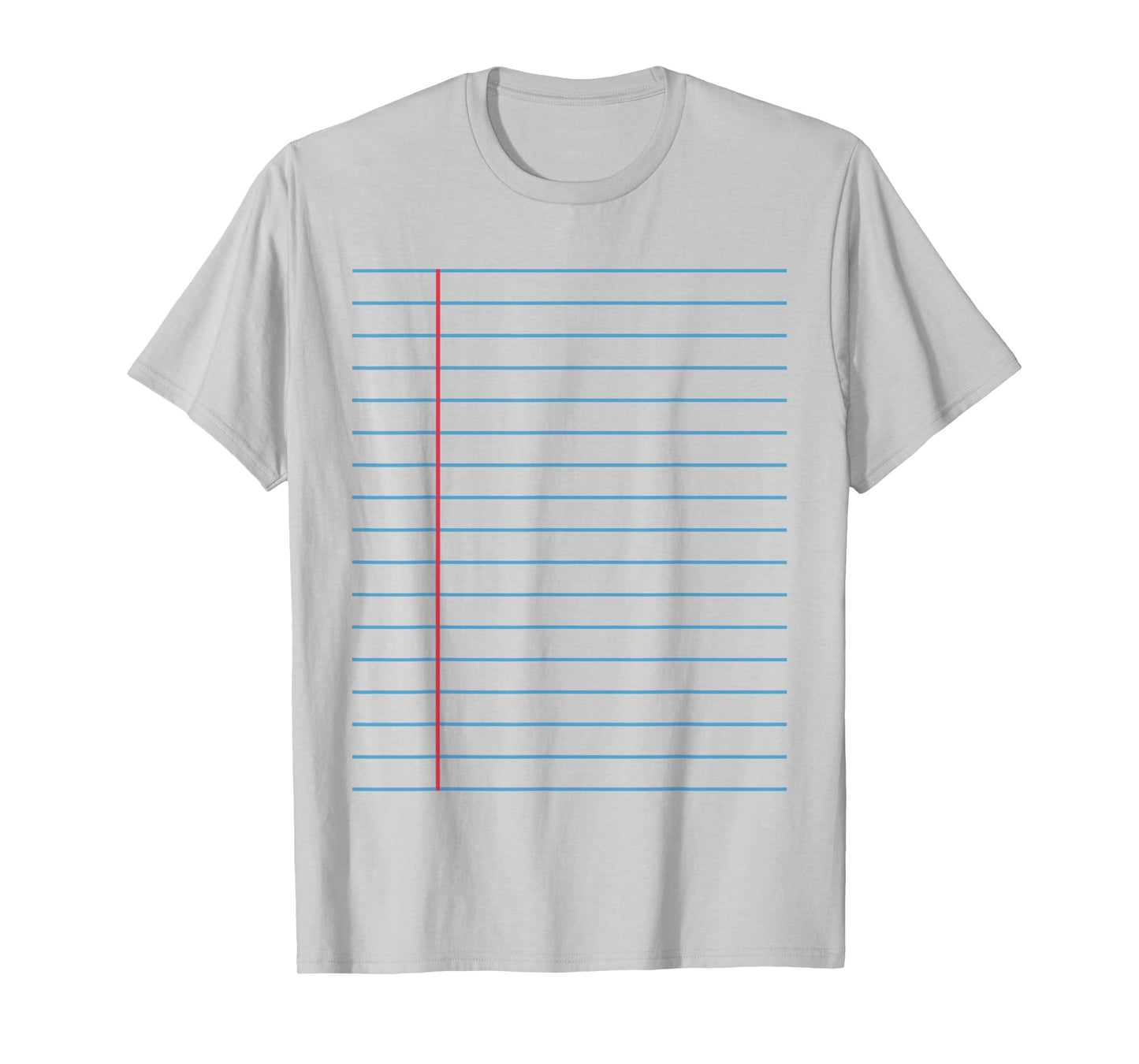 College Ruled Lined Paper Student Teacher Professor Costume T-Shirt