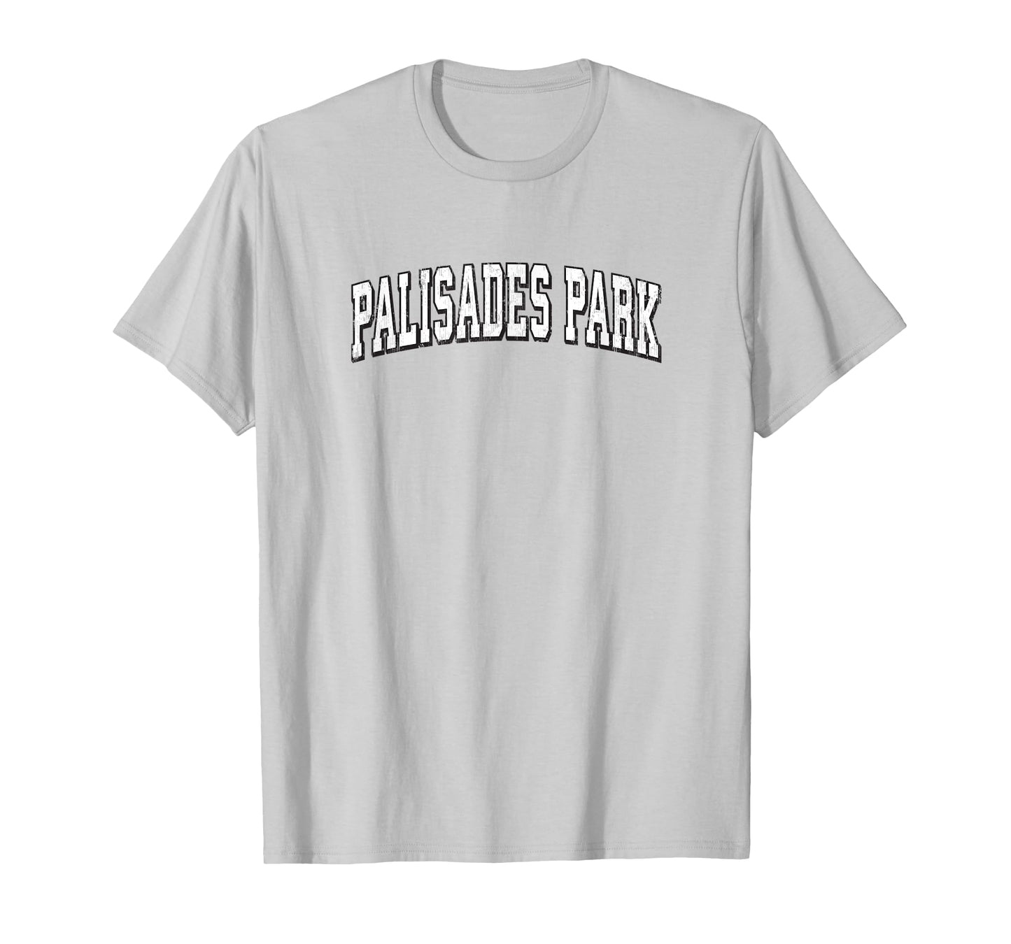 Palisades Park New Jersey Vintage Athletic Sports B&W Print T-Shirt