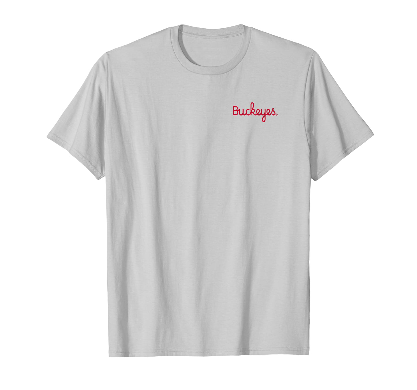 Ohio State Buckeyes Front/Back Iconic Gray T-Shirt