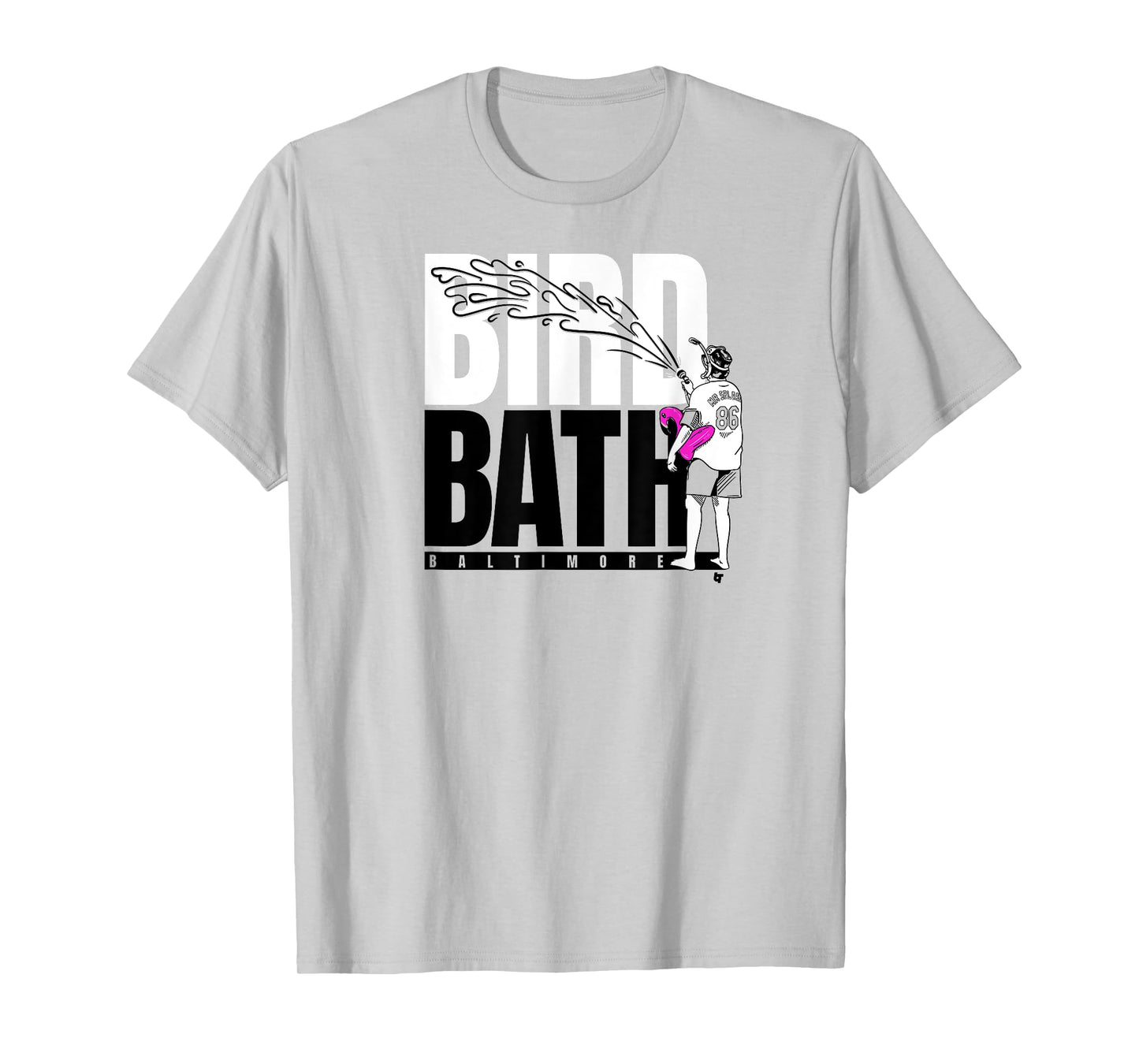 Baltimore Baseball: Mr. Splash Bird Bath T-Shirt
