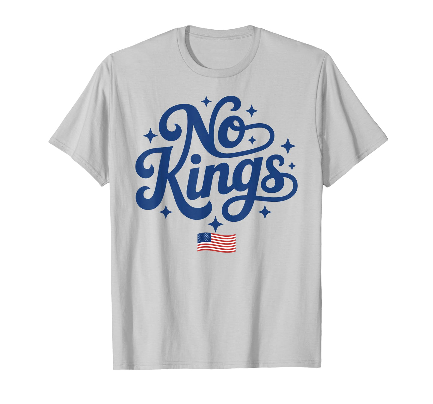 No Kings in America American Flag USA T-Shirt
