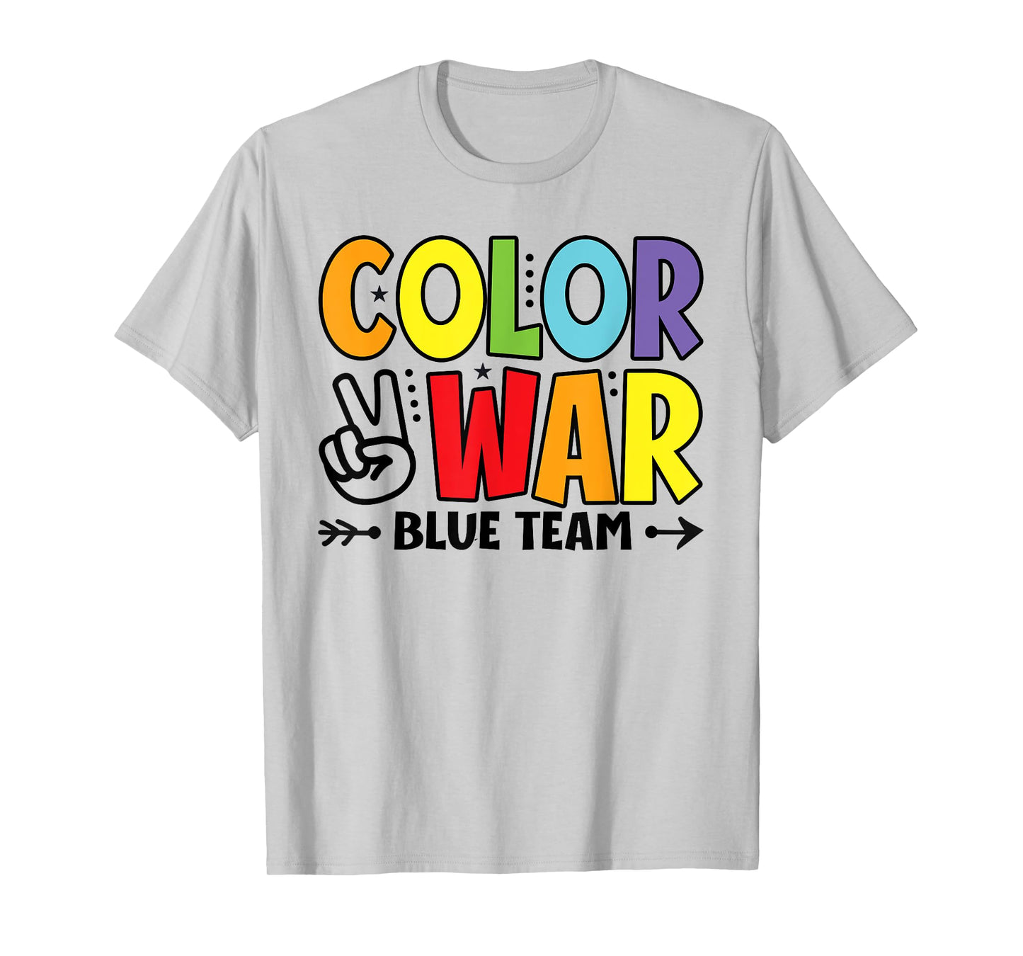 Color War Blue Team Sleepaway Summer Camp Game T-Shirt