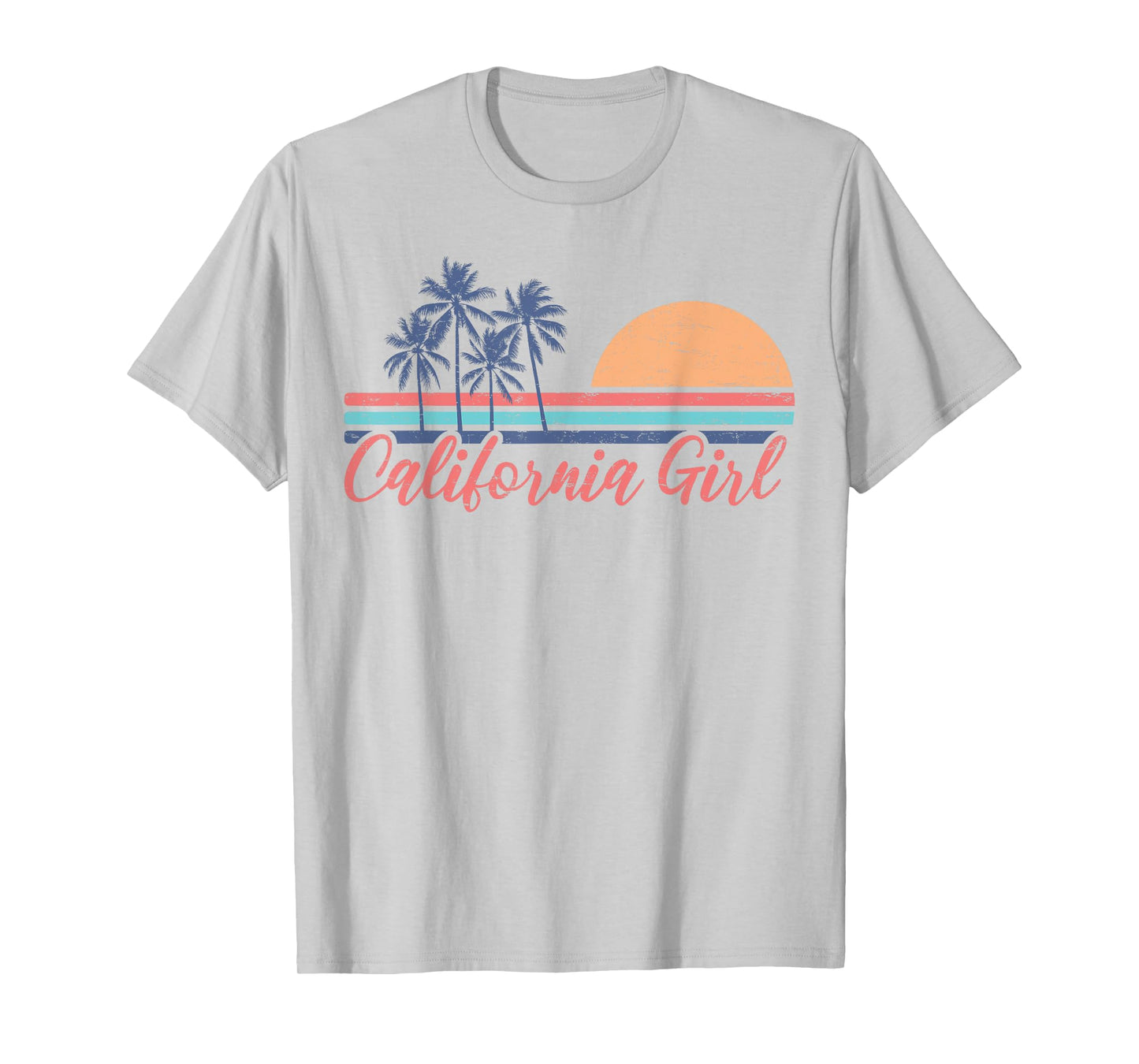 California Girl Cute Cali Girl Retro Beach Summer Vacation T-Shirt