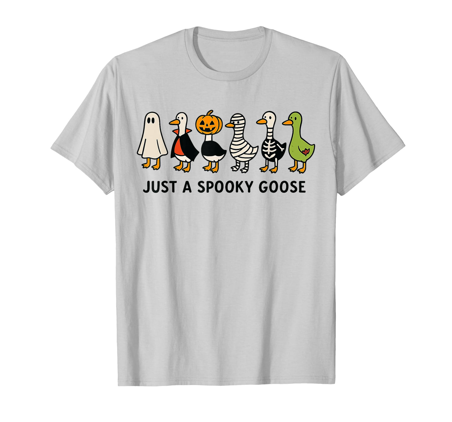 Halloween Goose Costume Funny Cartoon Spooky Animal Tee Kids T-Shirt