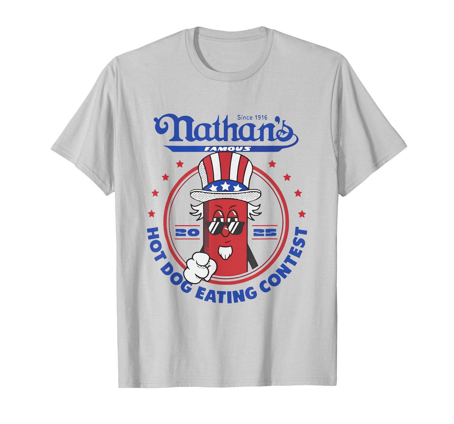 Chestnut Nathans Famous Hot Dog Eating Contest 2025 Hotdog T-Shirt