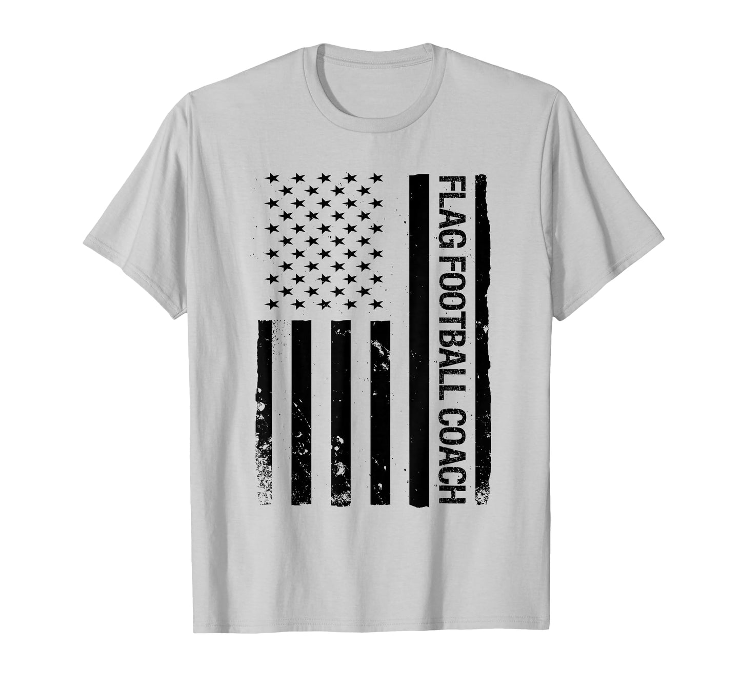 Funny Flag Football Coach USA American Flag T-Shirt