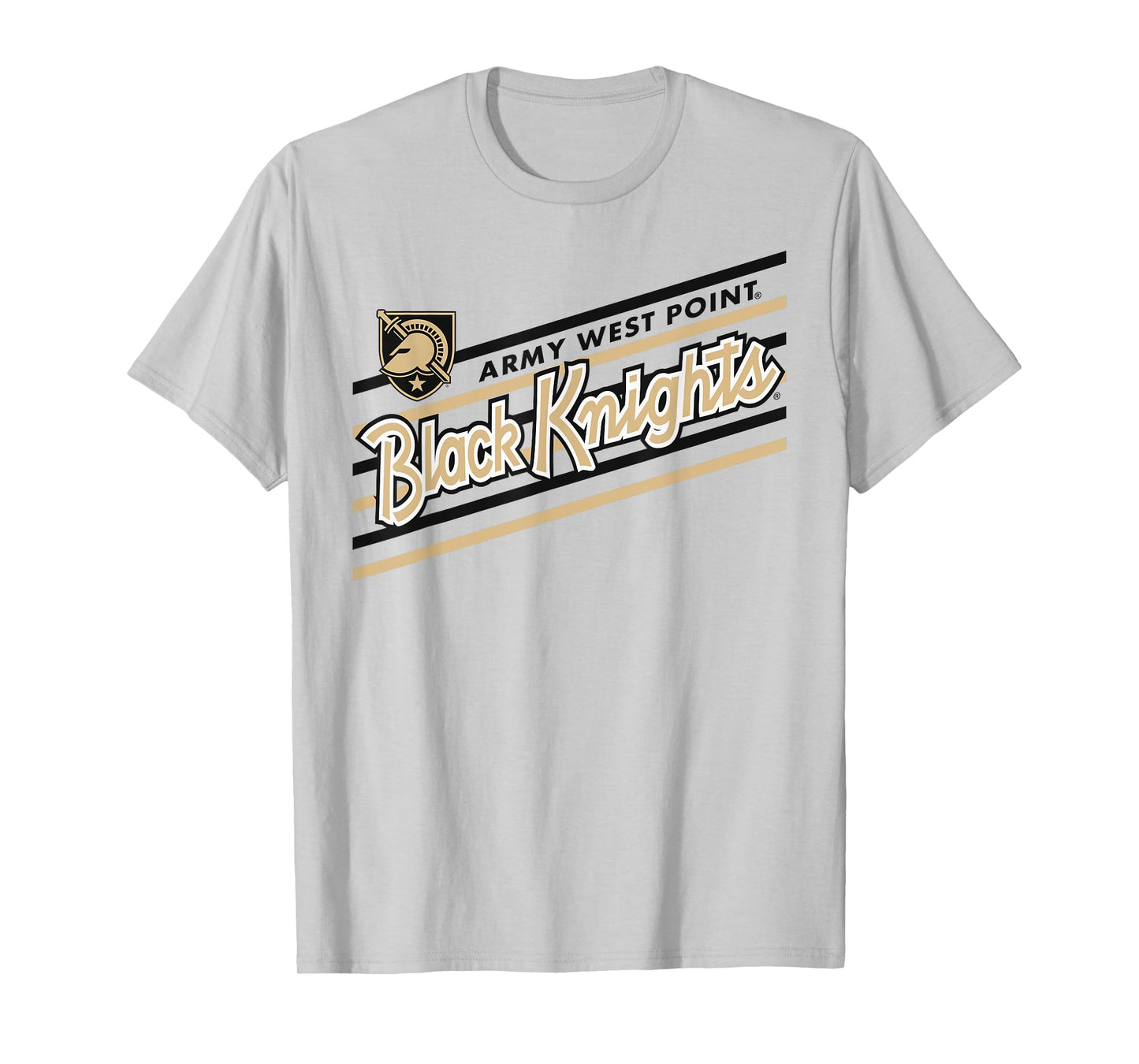 Army Black Knights Retro Performer Gray Officially Licensed T-Shirt