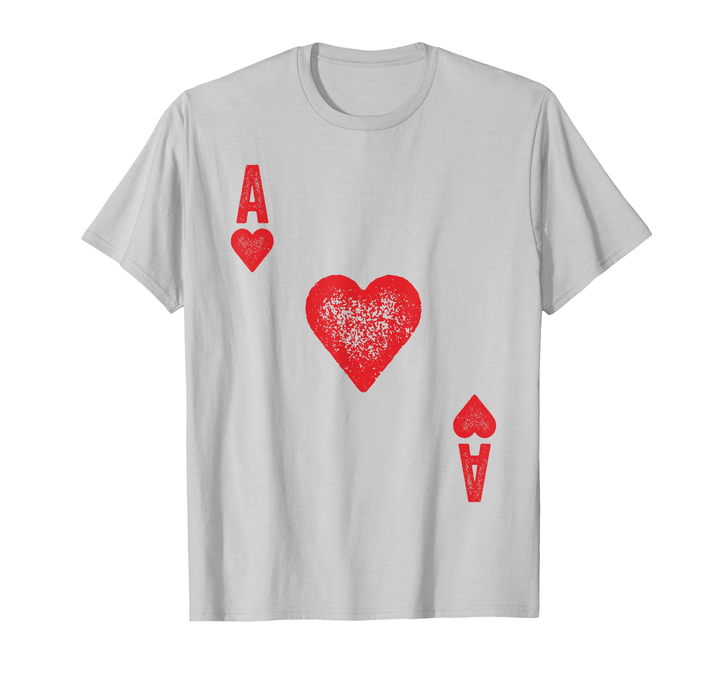 Ace of Hearts Shirt Adult Men Women Kids Card Costume T-Shirt