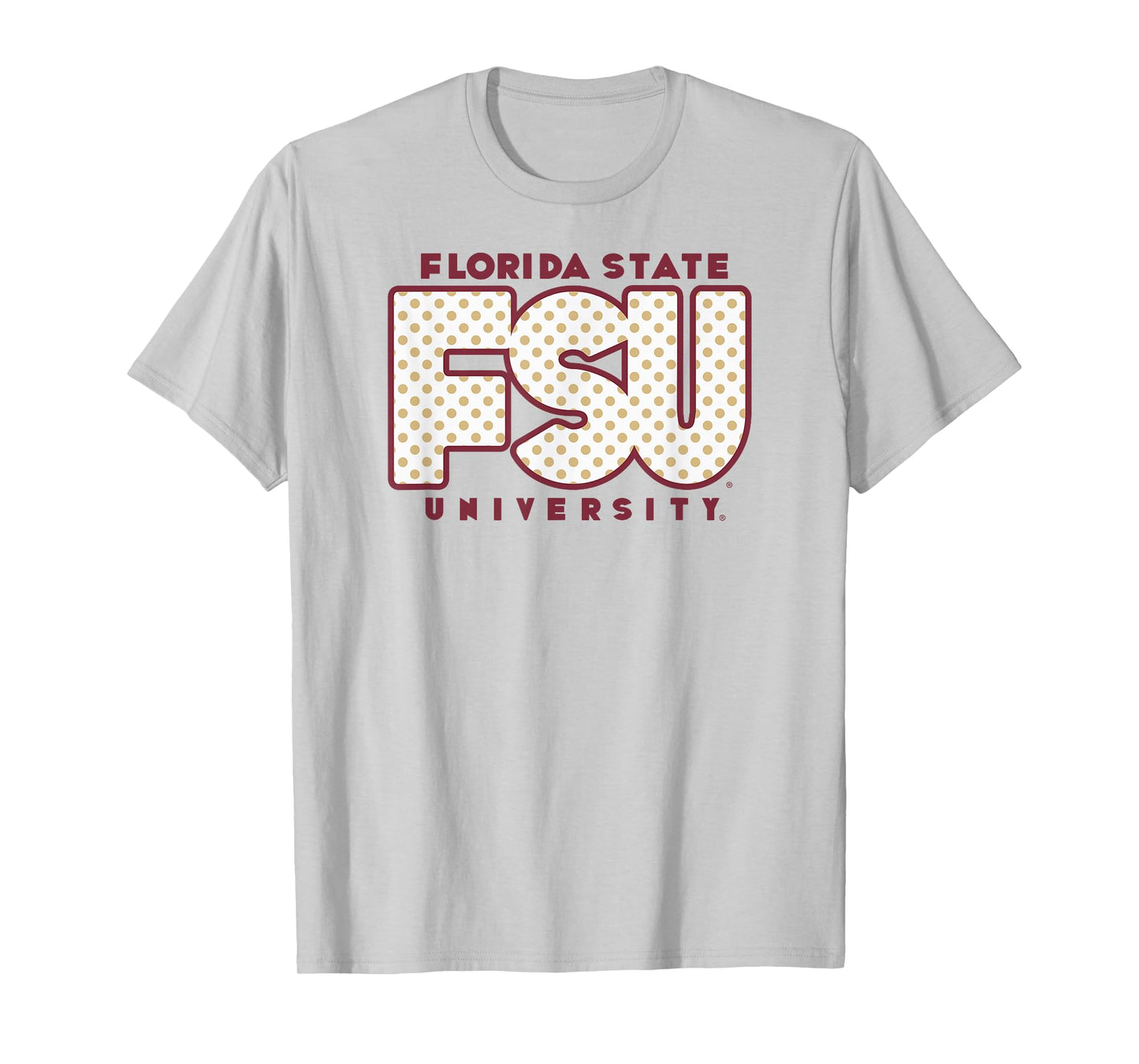 Florida State Seminoles Polka Dots Gray Officially Licensed T-Shirt
