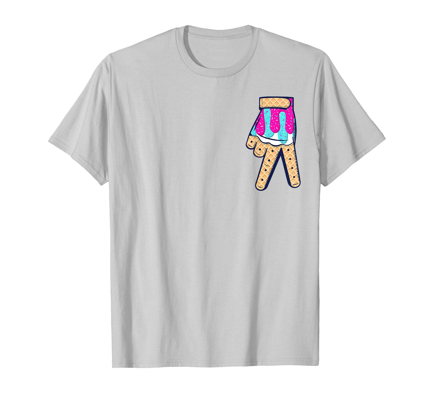 Baseball Ice Cream Drip Boys Home Plate Glove Respect Drip T-Shirt